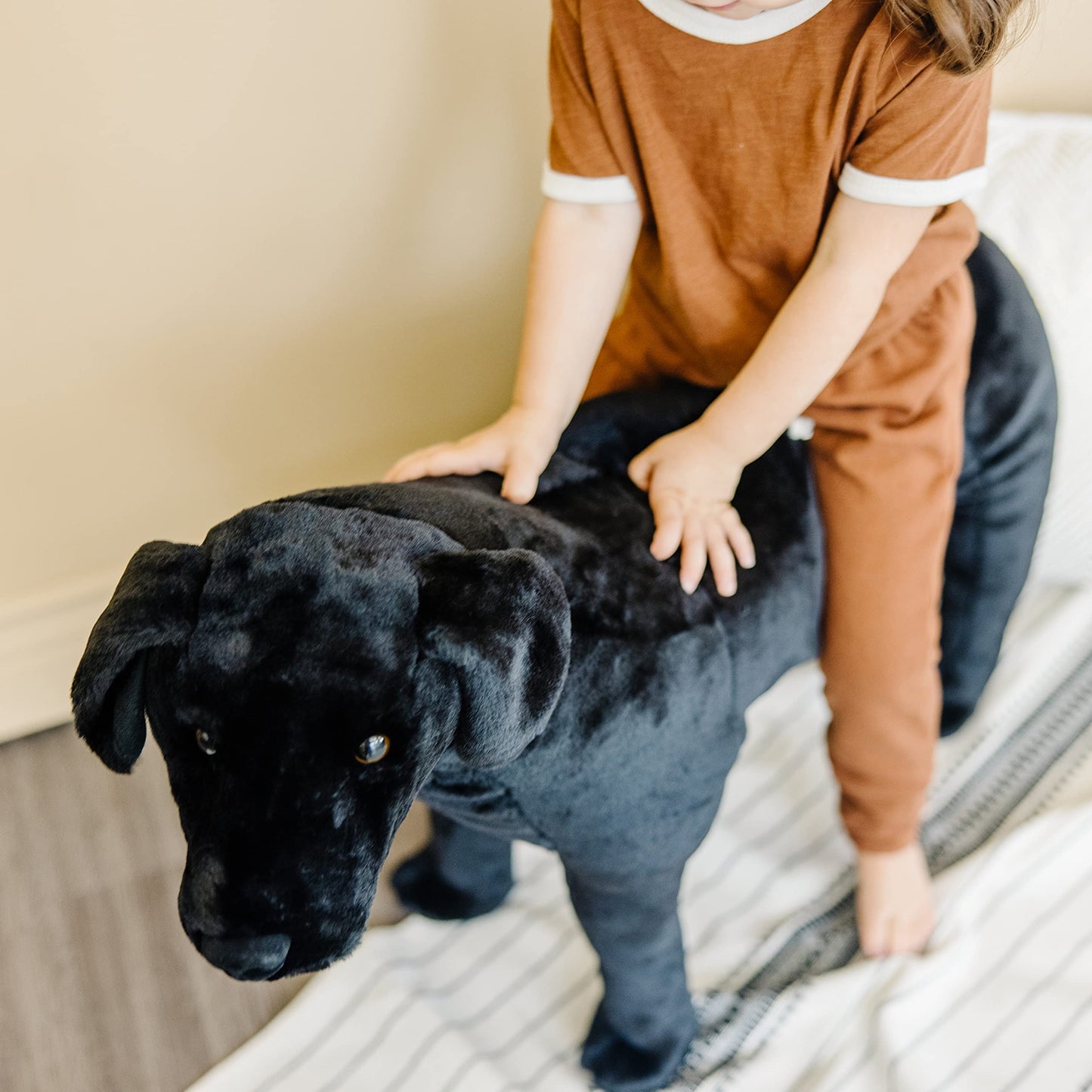 Melissa & Doug Giant Black Lab - Lifelike Stuffed Animal Dog (Over 2 feet Tall)