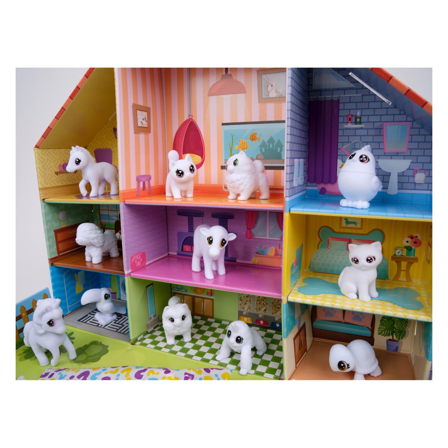 Crayola Scribble Scrubbie Pets Friendship Collection, 18 Pets and 10 Markers, with Display House, Arts and Crafts, Mystery Toys and Gifts for Kids, Ages 3+