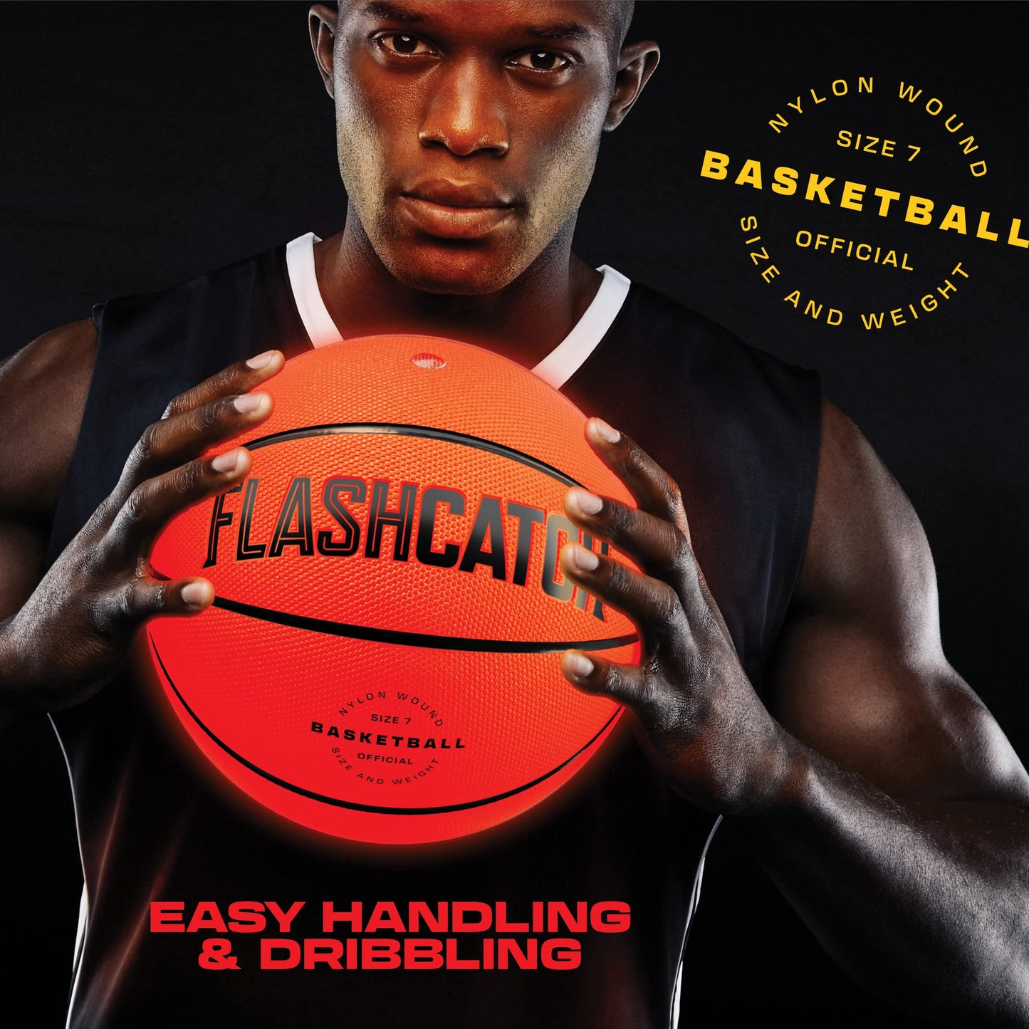 Light Up Basketball - Glow in the Dark - Sports Gear Accessories Gifts for Boys 8-15+ Year Old - Kids, Teens Gift Birthday Ideas - Cool Teen Boy Toys Ages 8 9 10 11 12 13 14 15 Age Outdoor Teenage