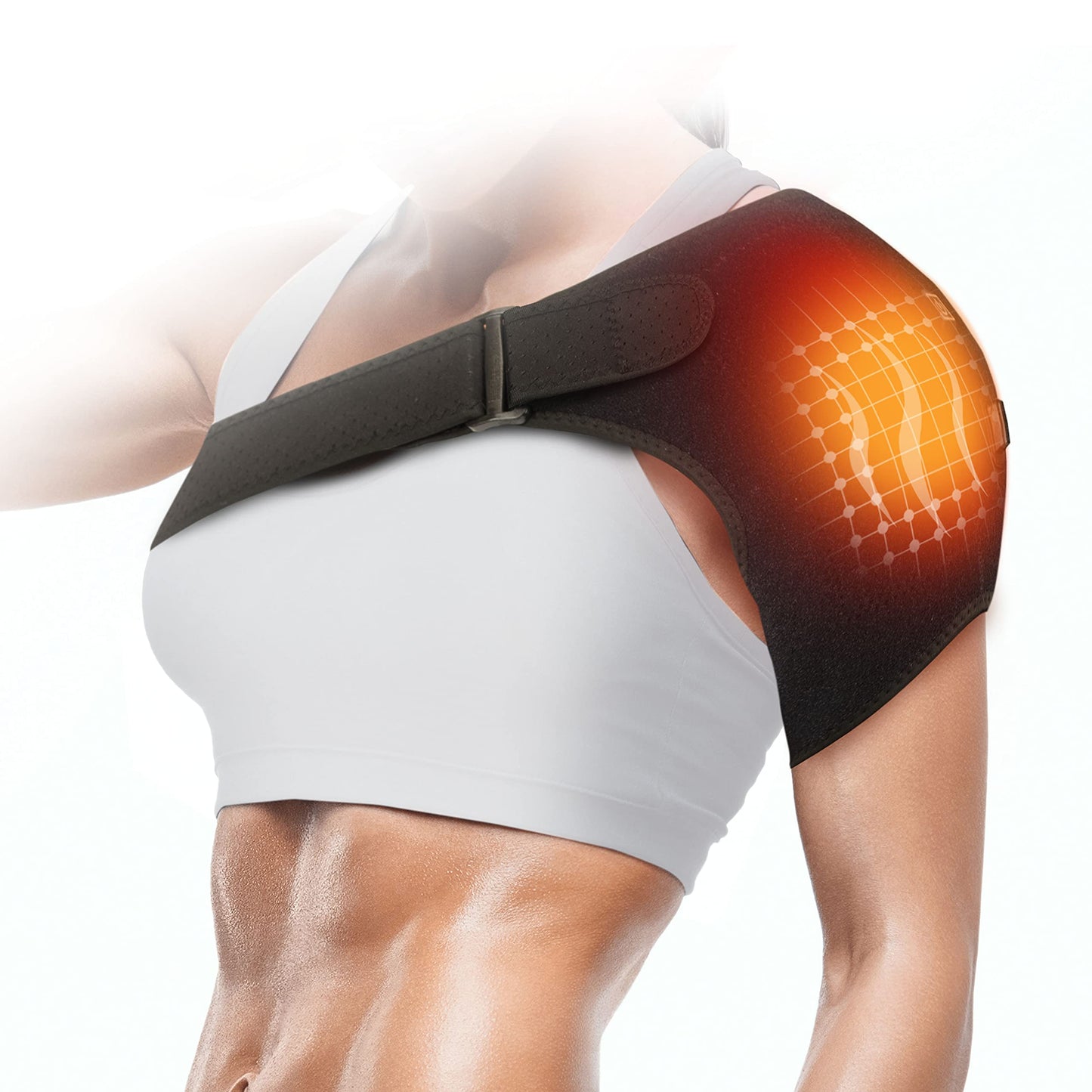 North American Health + Wellness - Therapeutic Shoulder Wrap - Heat to Help Soothe Pain,JB8623