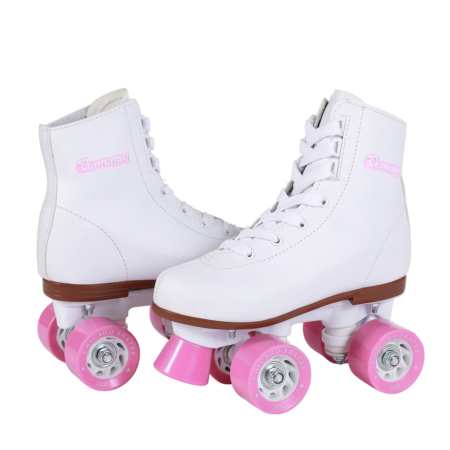 Chicago Girls Rink Roller Skates – Classic High-Top Quad Skates, Padded Ankle Collar, 54mm Urethane Wheels, Adjustable Trucks, Indoor & Outdoor