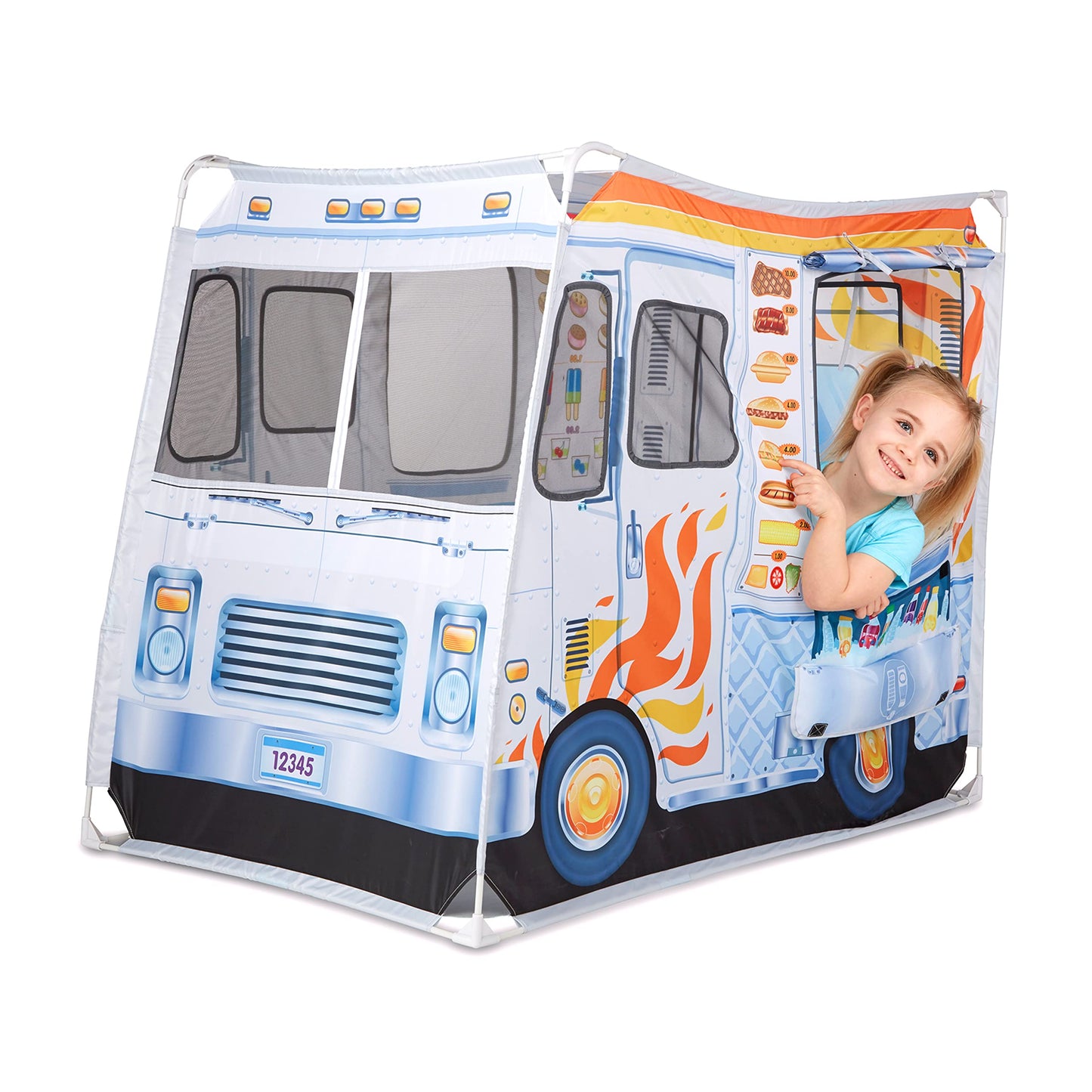 Melissa & Doug Food Truck Kids Toy Play Tent | Pretend Play | 3+ | Gift for Boy or Girl