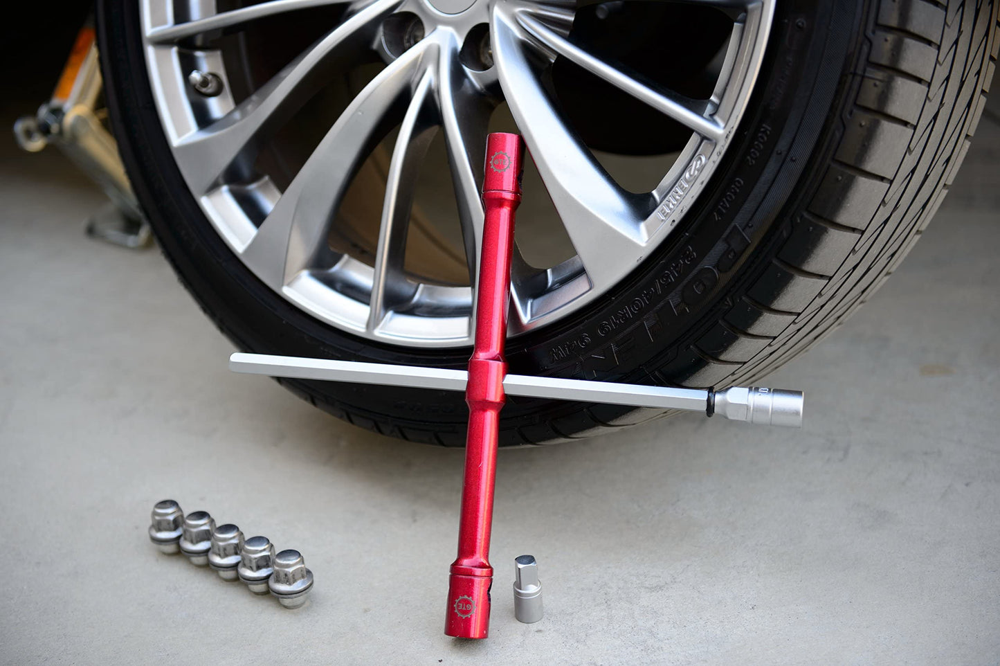 GTE Tools - LugStrong 26" Universal Compact Lug Wrench Set, Super-Strong Tire Iron & Lug Nut Remover - 2X More Torque! Never Get Stuck on The Road Again!