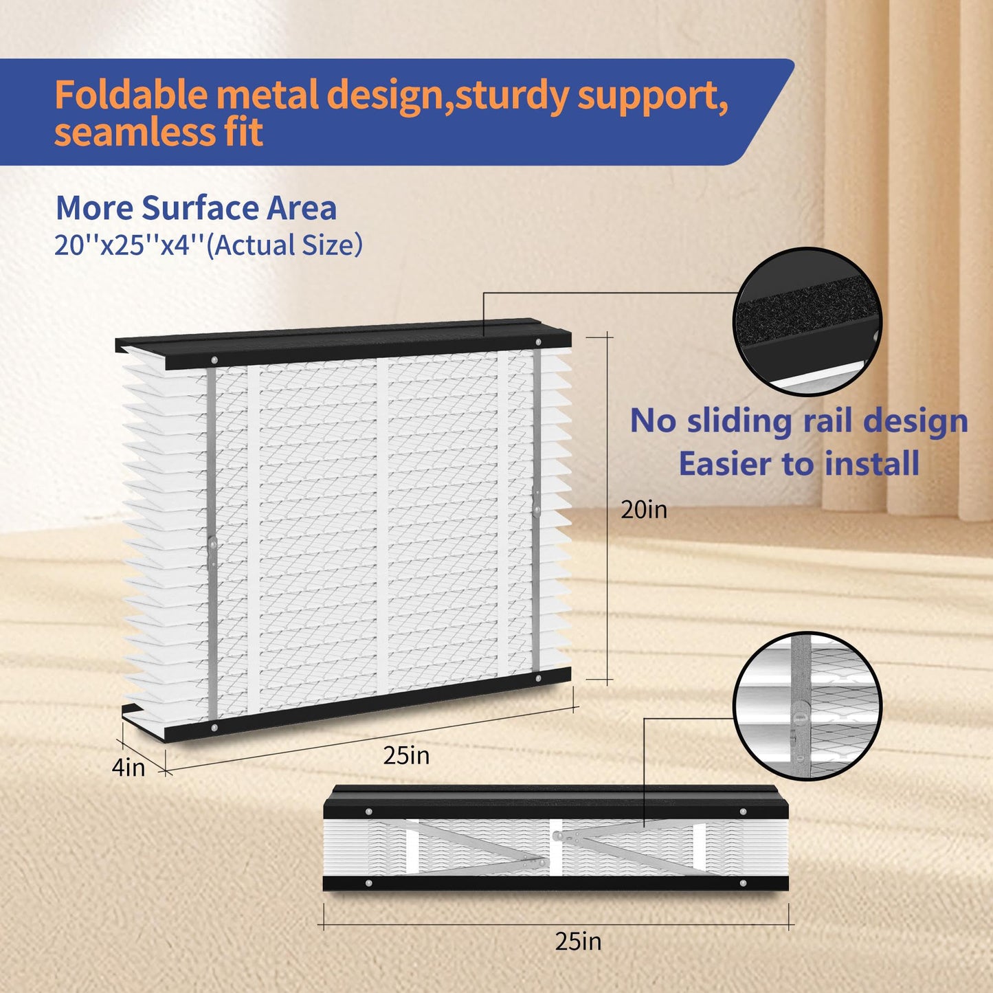 2-Pack 210 Filter Replacement Compatible with AprilAire 210 Whole House Air Purifiers Models,1210,1620,2210,2216,3210,4200,MERV 11 Furnace Filter Replacement,fit for 20x25x4 Furnace