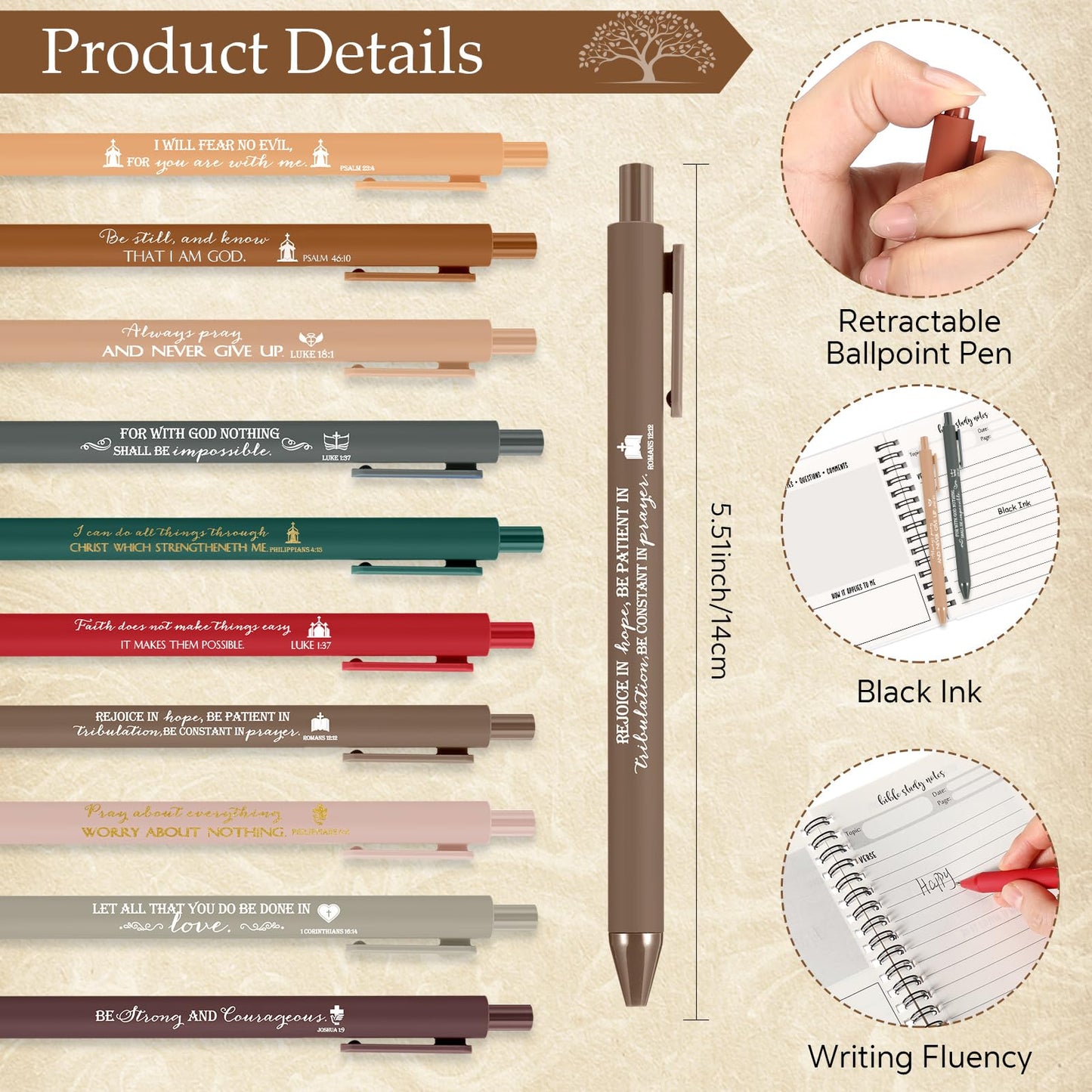 Kosiz 80 Pcs Fathers Day Christian Gifts Bulk Prayer Journal Bible Verse Religious Spiral Notebook with Pen Tree of Life Scripture Notepad Church Gifts for Women Men Bible Study Group (Vivid Color)