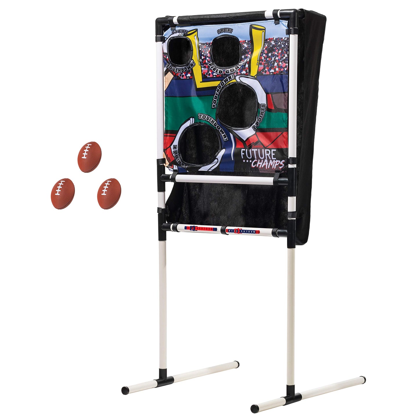 Franklin Sports Kids Football Target Toss with Mini Balls - Indoor Football Passing Game for Kids - Targets Included