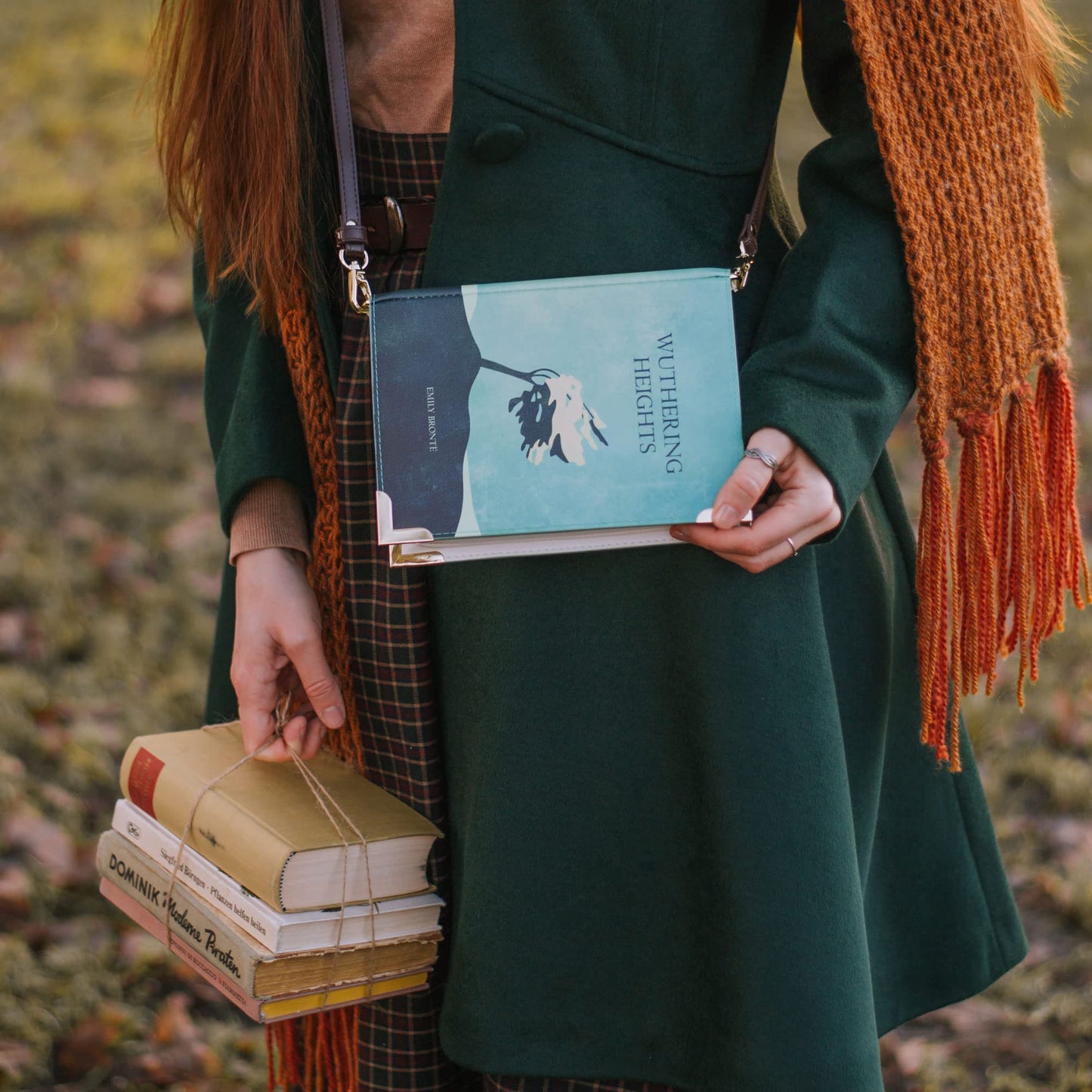 Well Read Co Crossbody Purse Handbag for Book Lovers - Wuthering Heights, Vegan Leather, Small