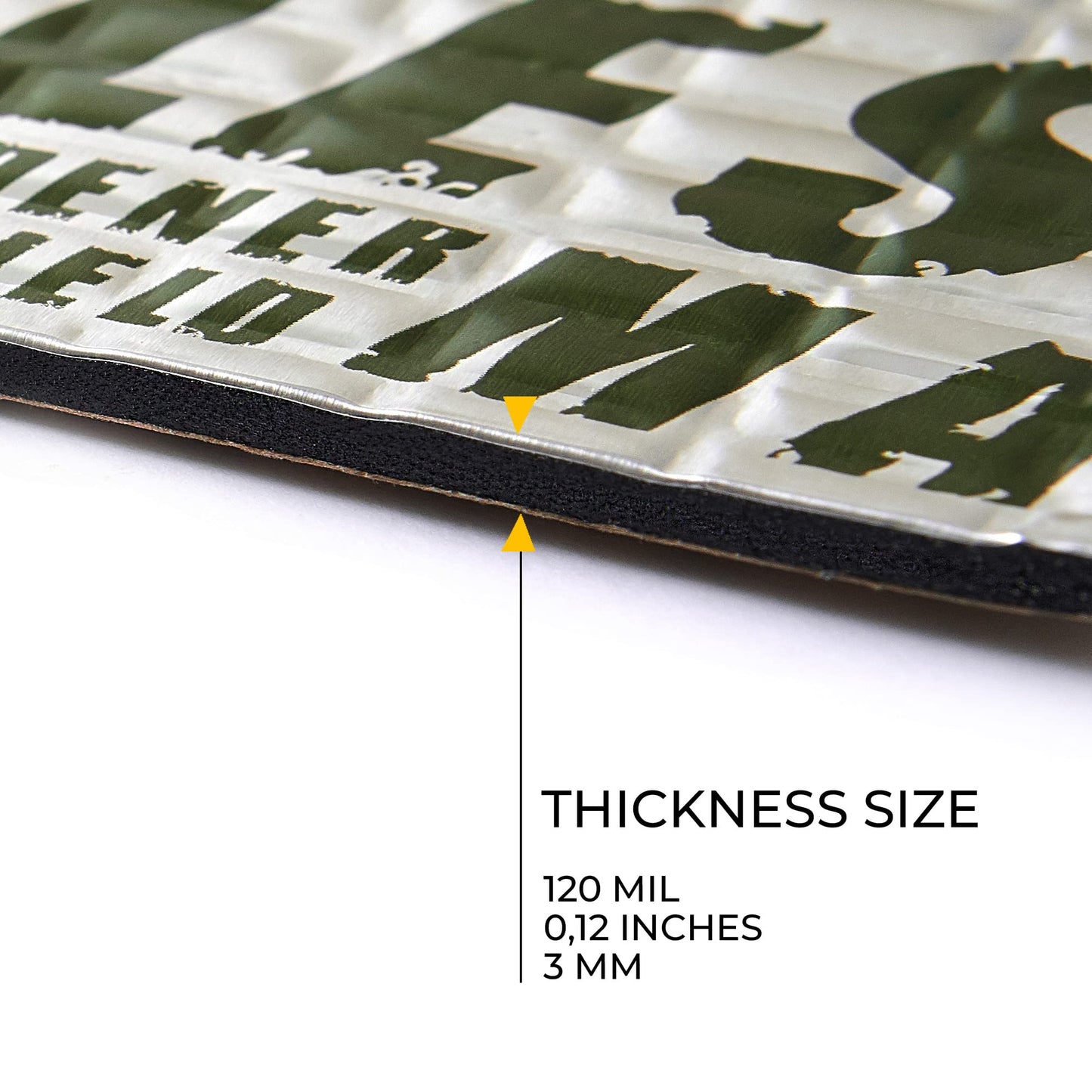 Siless Max 120 mil (3mm) 30 sqft Car Sound Deadening mat - Butyl Automotive Sound Deadener - Noise Insulation and Vibration Dampening Material (30 sqft)