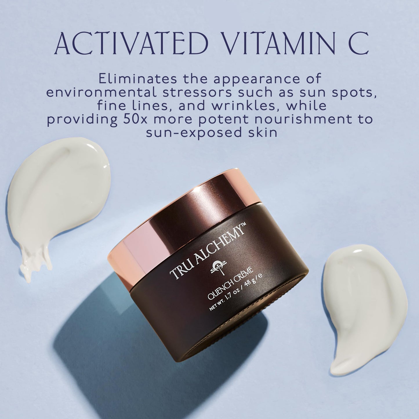 Quench Crème Daily Facial Moisturizer | Hyaluronic Acid, Vitamin C, & Bakuchiol (better than Retinol) | Daily Firming Skin Moisturizer Face Cream for Women | 1.7 fl oz/48 g (2-Pack)