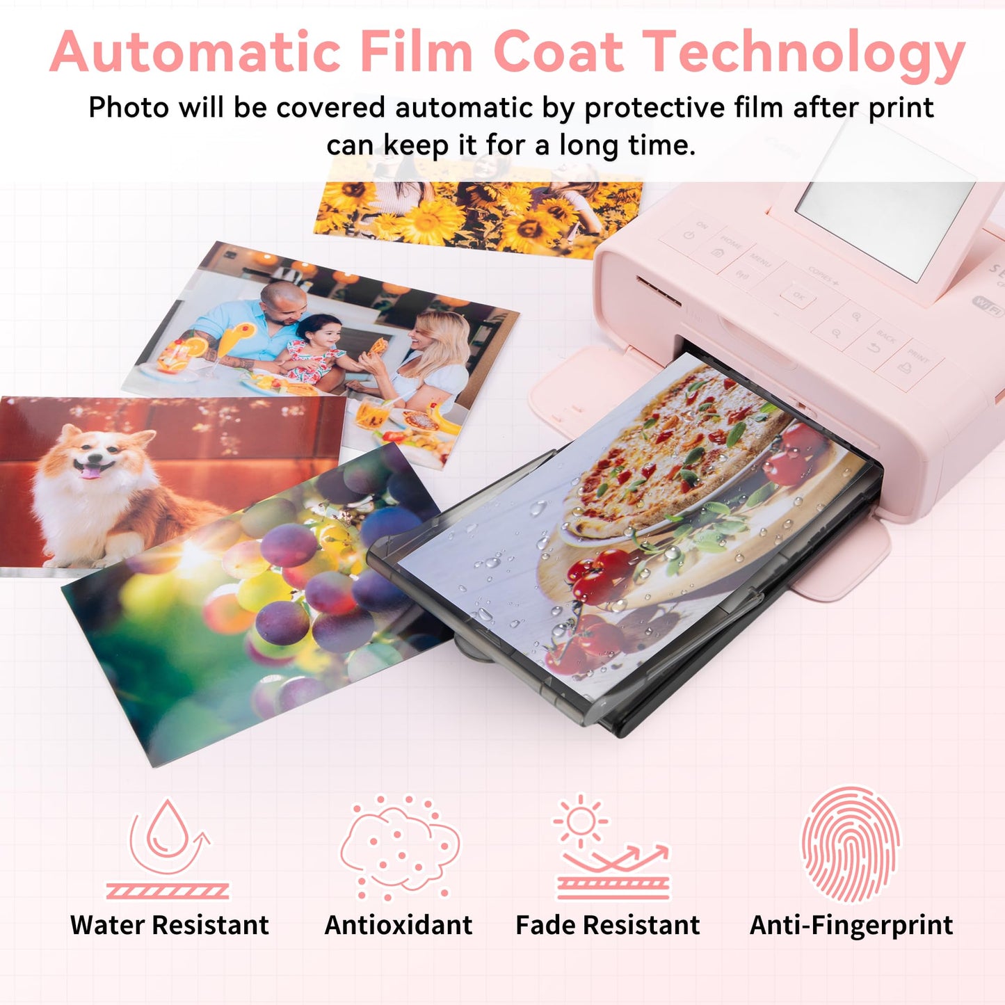 Wonfoucs Compatible for Canon Selphy CP1300 CP1500 Ink and Paper, KP-108IN KP108 3 Color Ink Cartridges and 108 Sheets 4x6 Photo Paper for Selphy CP1200 CP1000 CP910 CP900 CP810 CP760 CP770 CP780