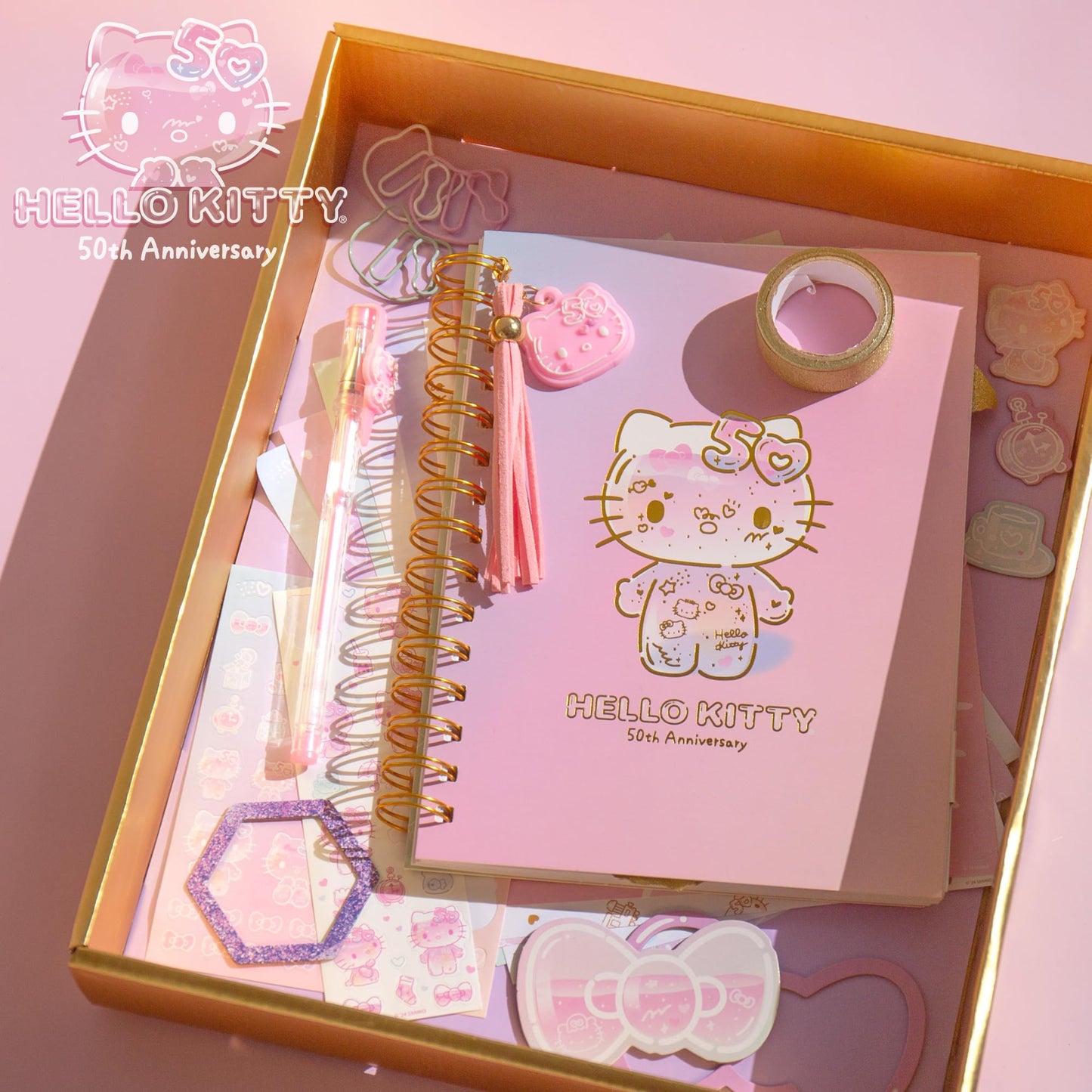 Horizon Group USA Hello Kitty 50th Anniversary DIY Journaling Set