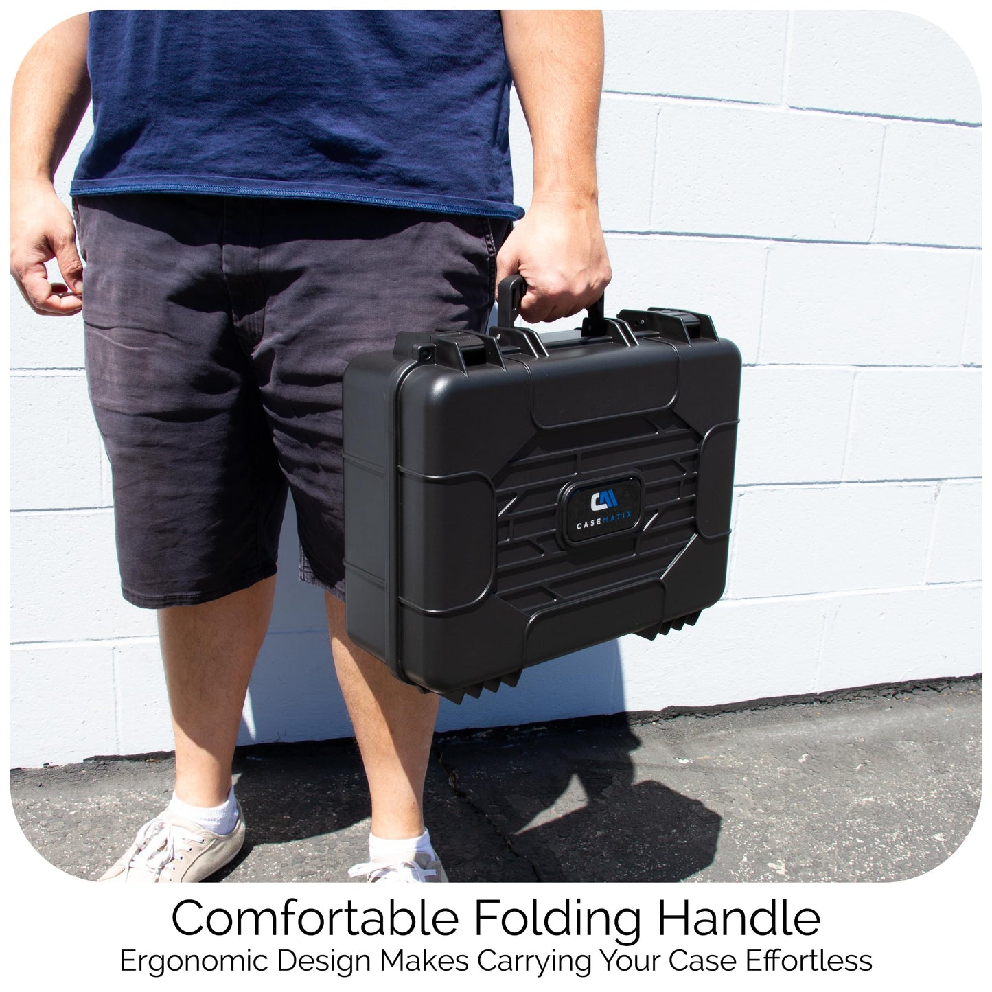 CASEMATIX Portable Printer Carry Case Compatible with HP Officejet 250 Wireless Mobile Printer, Ink Cartridges and Power Cable