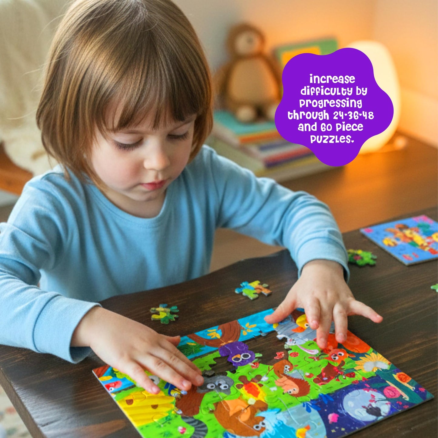 Floor Puzzle Set - 4 Jigsaw Puzzles Value Pack