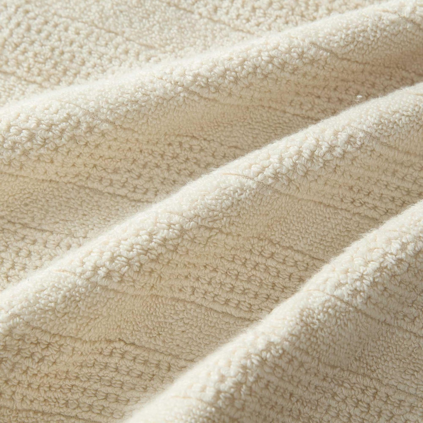 Martha Stewart - Bath Towels, Soft & Absorbent 100% Cotton Towels, Solid 500 GSM, 6-Piece Bathroom Towel Set with Textured Weave (Bedford Cottage Beige)