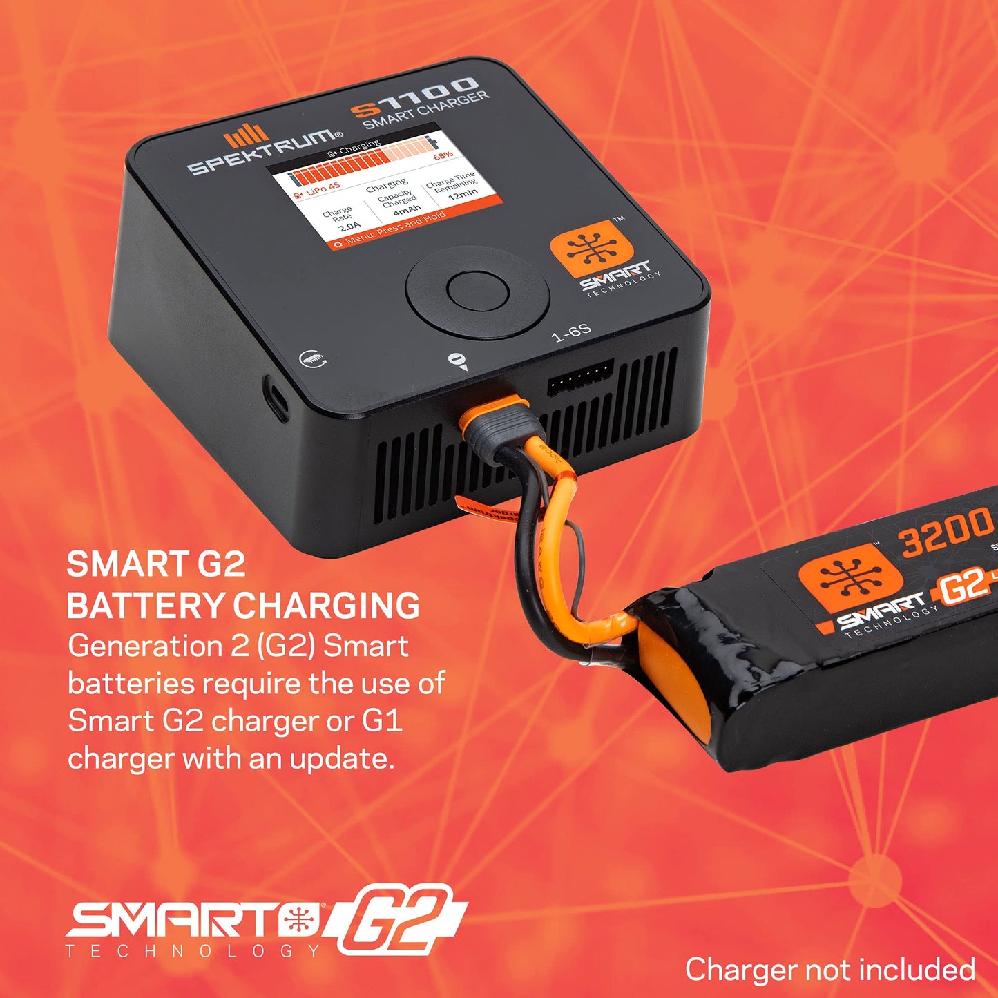 Spektrum 11.1V 1300mAh 3S 30C Smart LiPo G2: IC3, SPMX133S30