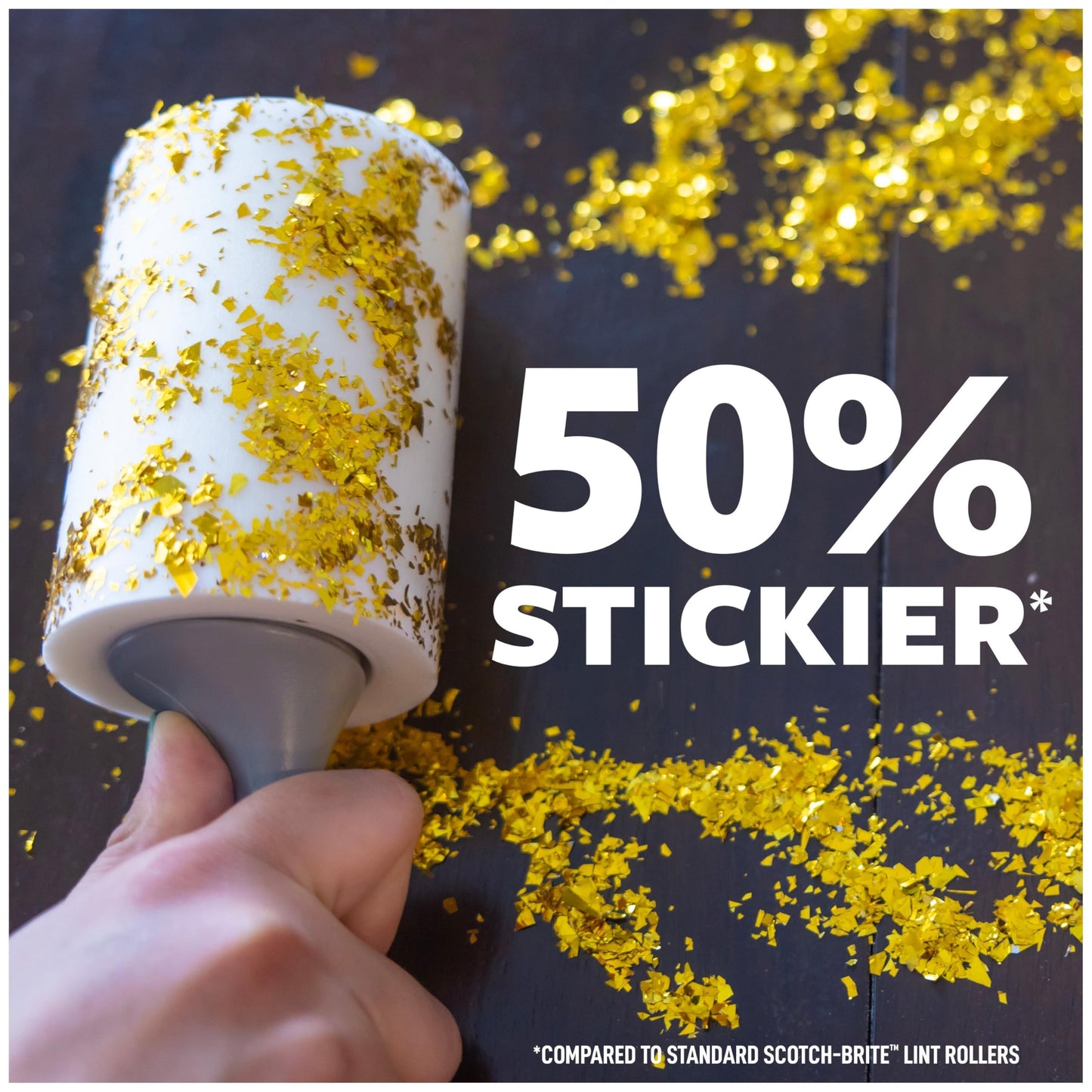 Scotch-Brite Extreme Clean Lint Roller, 50 Percent Stickier, Works Great On Pet Hair, 100 Sheets
