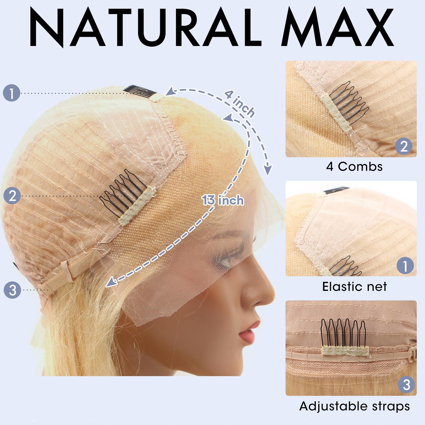 613 Lace Front Wig Human Hair 28 Inch Deep Wave Blonde Wig Human Hair 16A 13x4 HD 613 Deep Wave Blonde Lace Front Wigs Human Hair 180% Density Curly Blonde Frontal Wig Deep Wave 613 Wig Pre Plucked