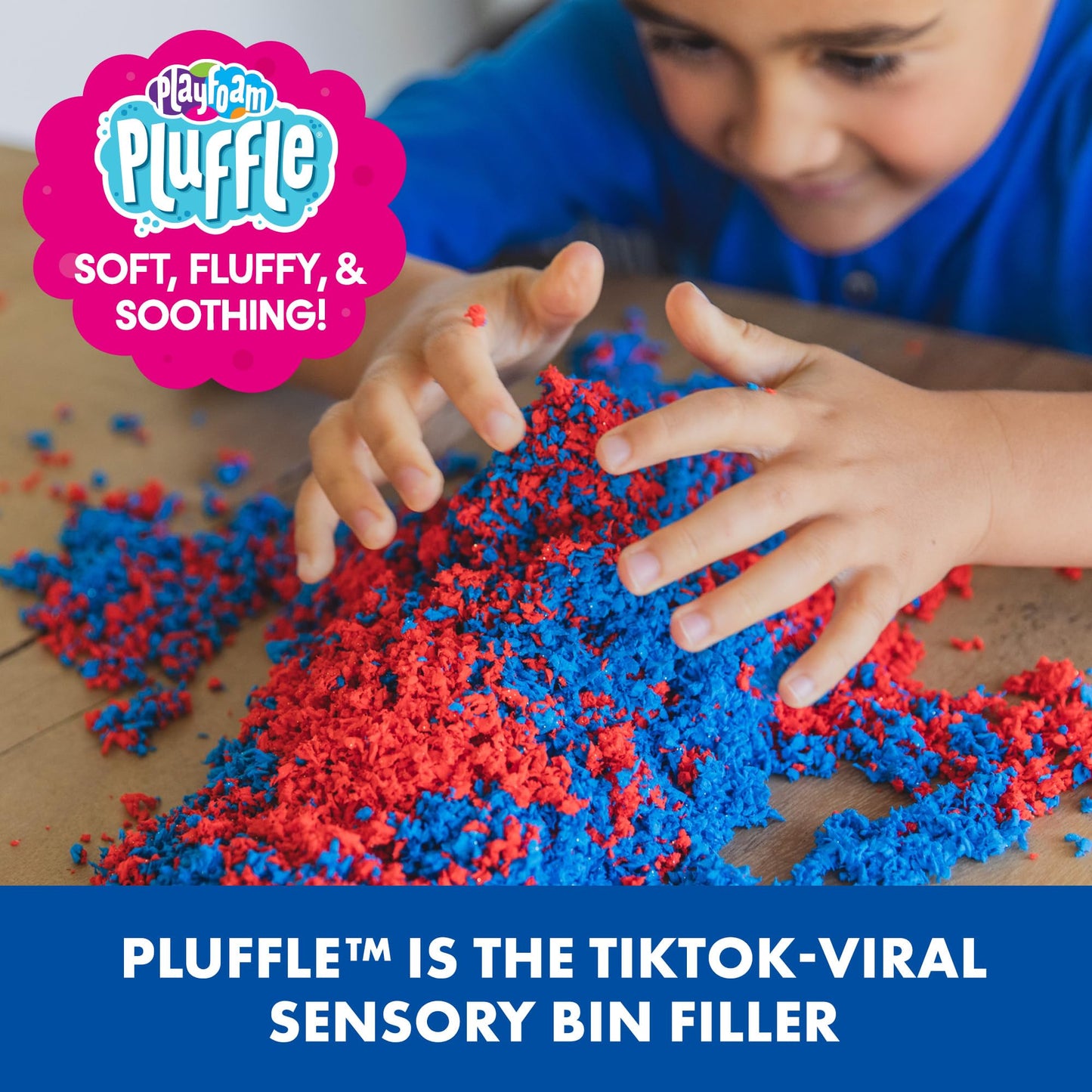 Educational Insights 1942B Playfoam Pluffle 4 Pack: Non-Toxic, Never Dries Out, Feel Good Fluffy Stuff