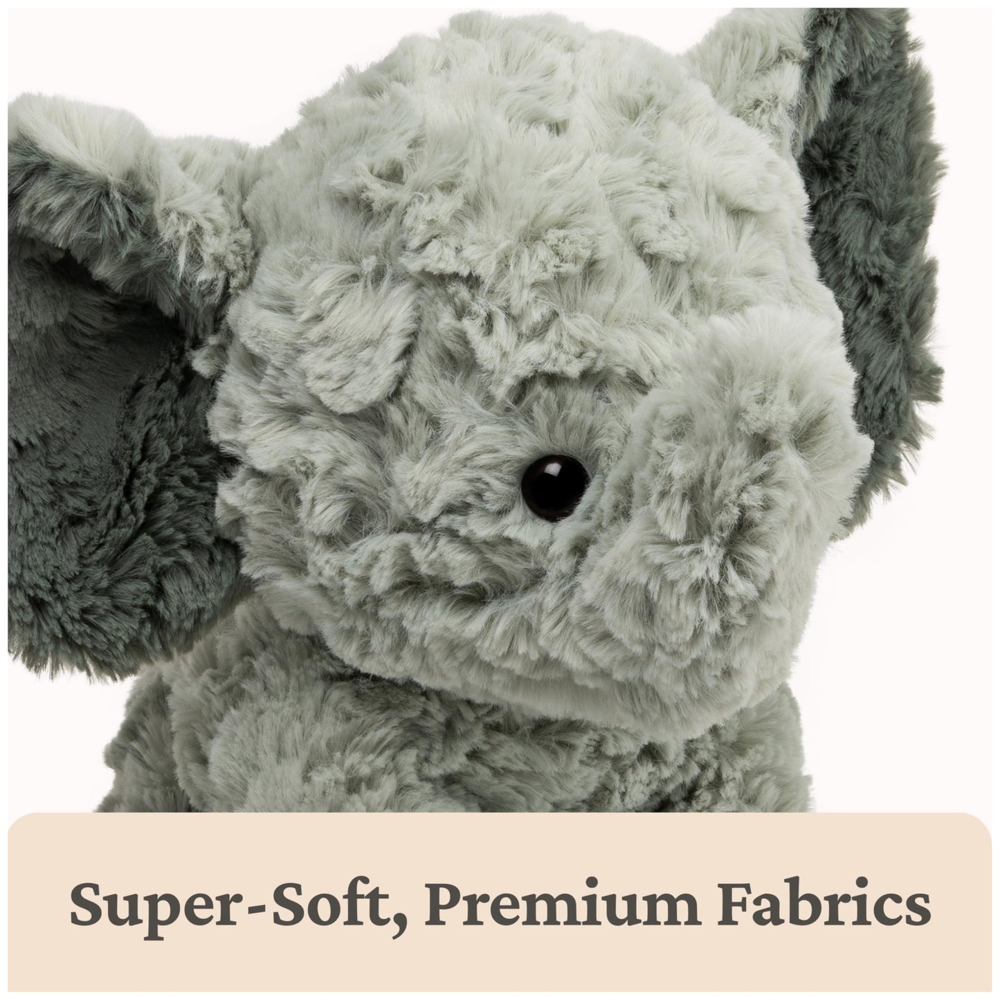 GUND Cozys Collection Elephant Plush, Elephant Stuffed Animals for Ages 1 and Up, Gray, 10"