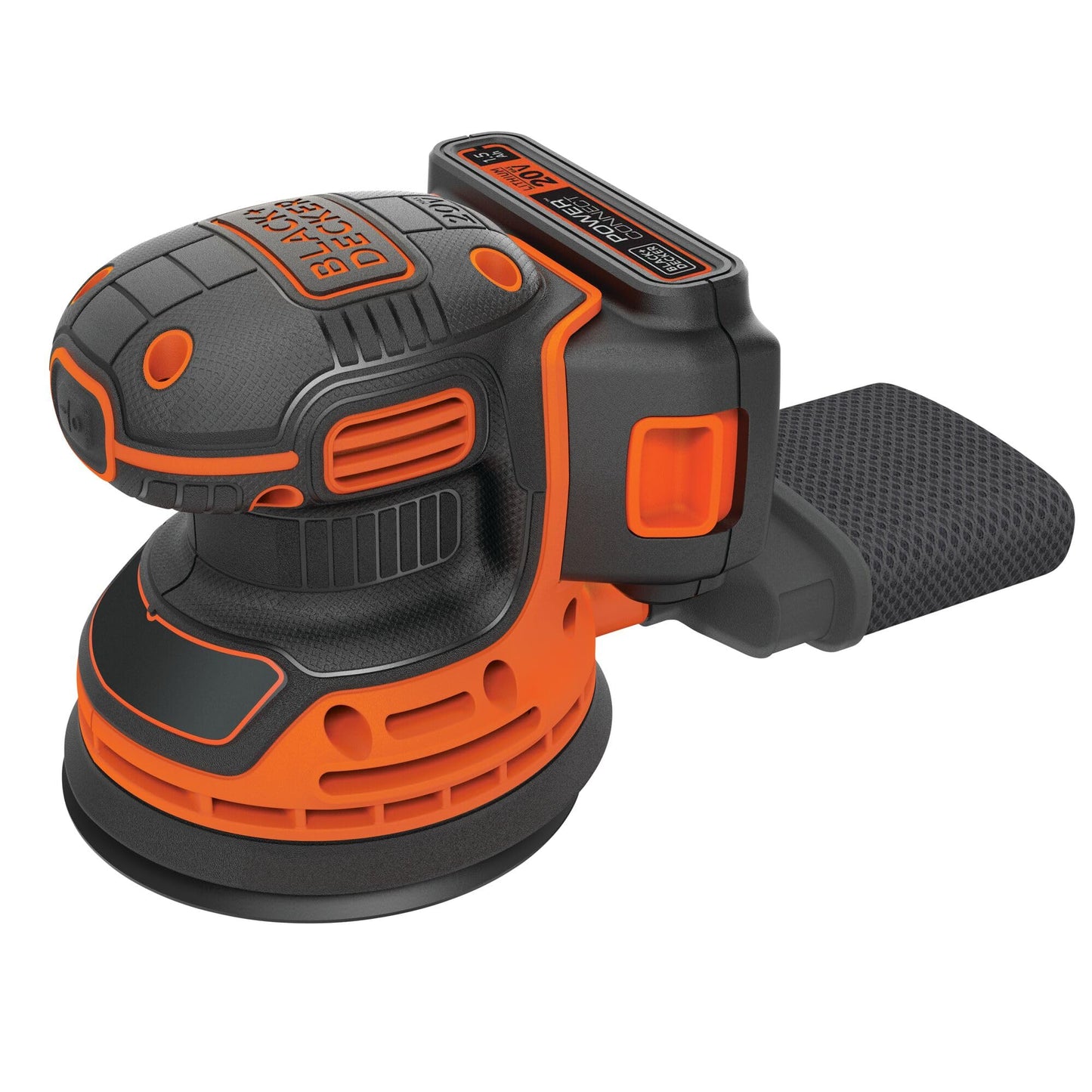 BLACK+DECKER 20V MAX Orbital Sander, Cordless, 12,000 OPM, 2 Sandpaper Sheets, Battery and Charger Included (BDCRO20C)