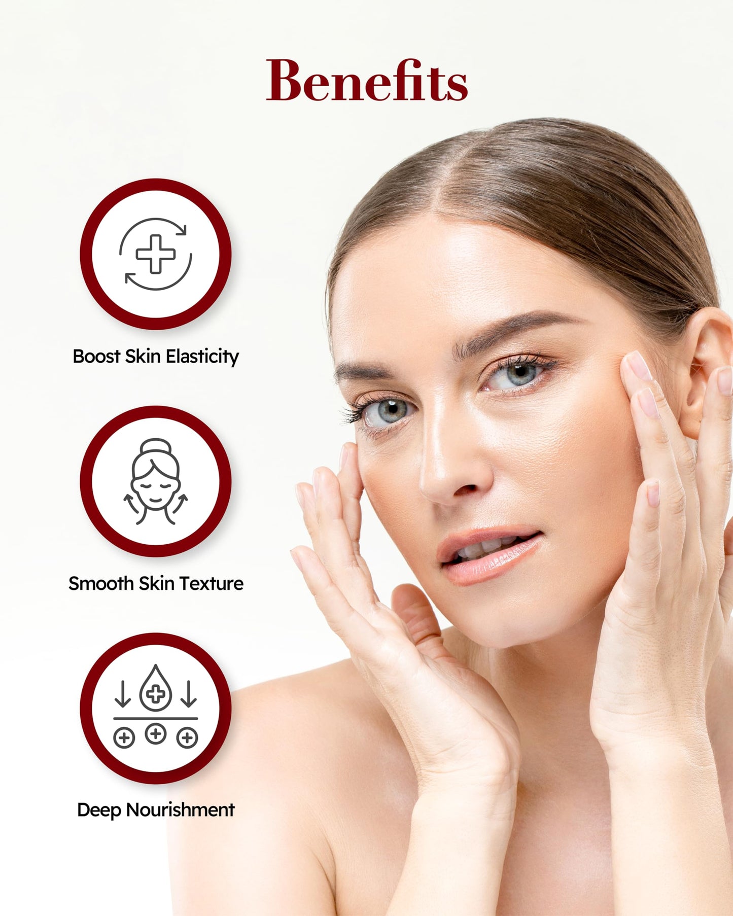 ISA KNOX Wrinkle Focus Firming Eye Cream Set (3.1fl oz, Pack of 3) - Korean Skin Care. Powerful Moisturizer for Fine Lines, Elasticity Strengthening Serum for Face and Eyes, Neck.