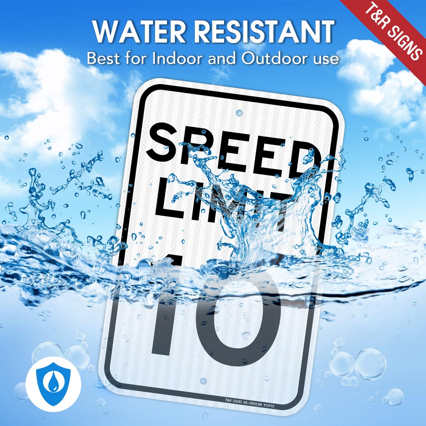 4 Pack Aluminum Traffic Signs - 18" x 12", Rust Free, Weather & Water Resistant, Fade Resistant, 2 Pre-drilled Holes