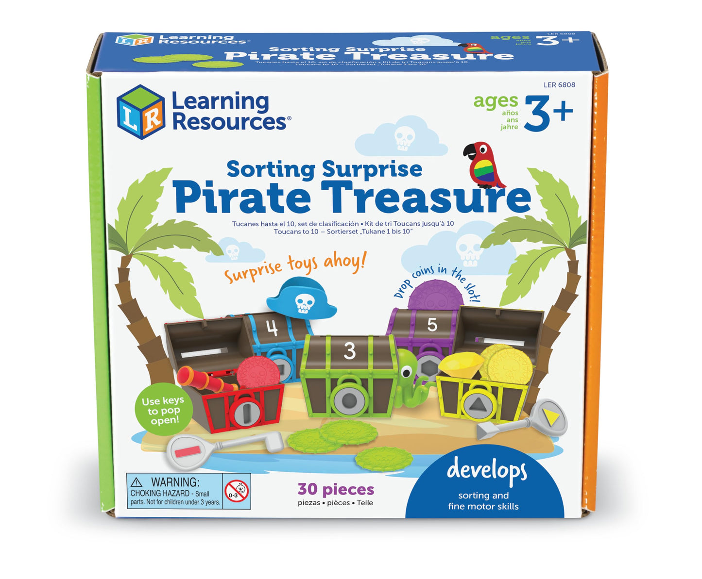 LEARNING RESOURCES SORTING SURPRISE TREASURE CHESTS