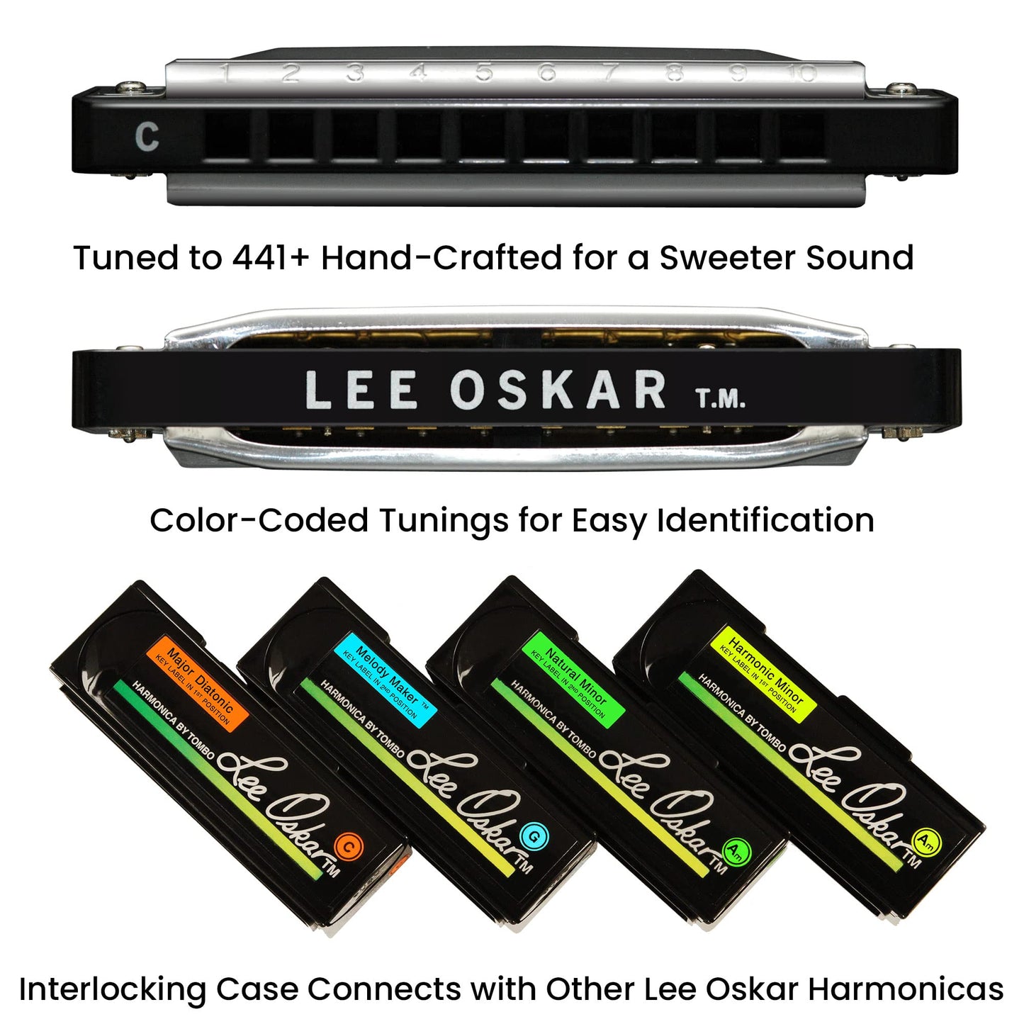 Lee Oskar Harmonica, Key of C, Major Diatonic