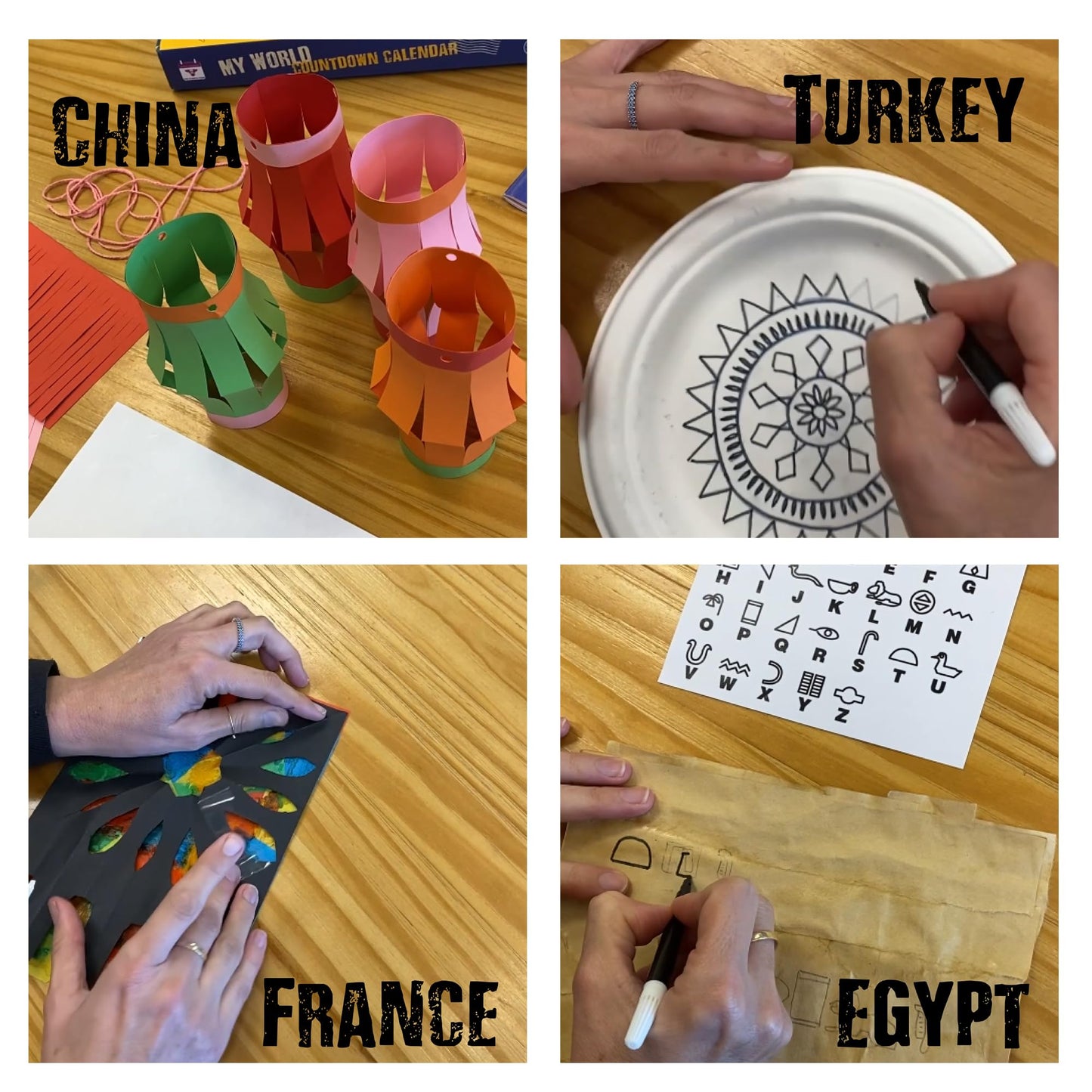 My World Advent Calendar 2025 - visit 24 countries, explore different cultures, create original Arts & Crafts from each country! Ages 9+ Includes a Printed Guide. Ages 9+