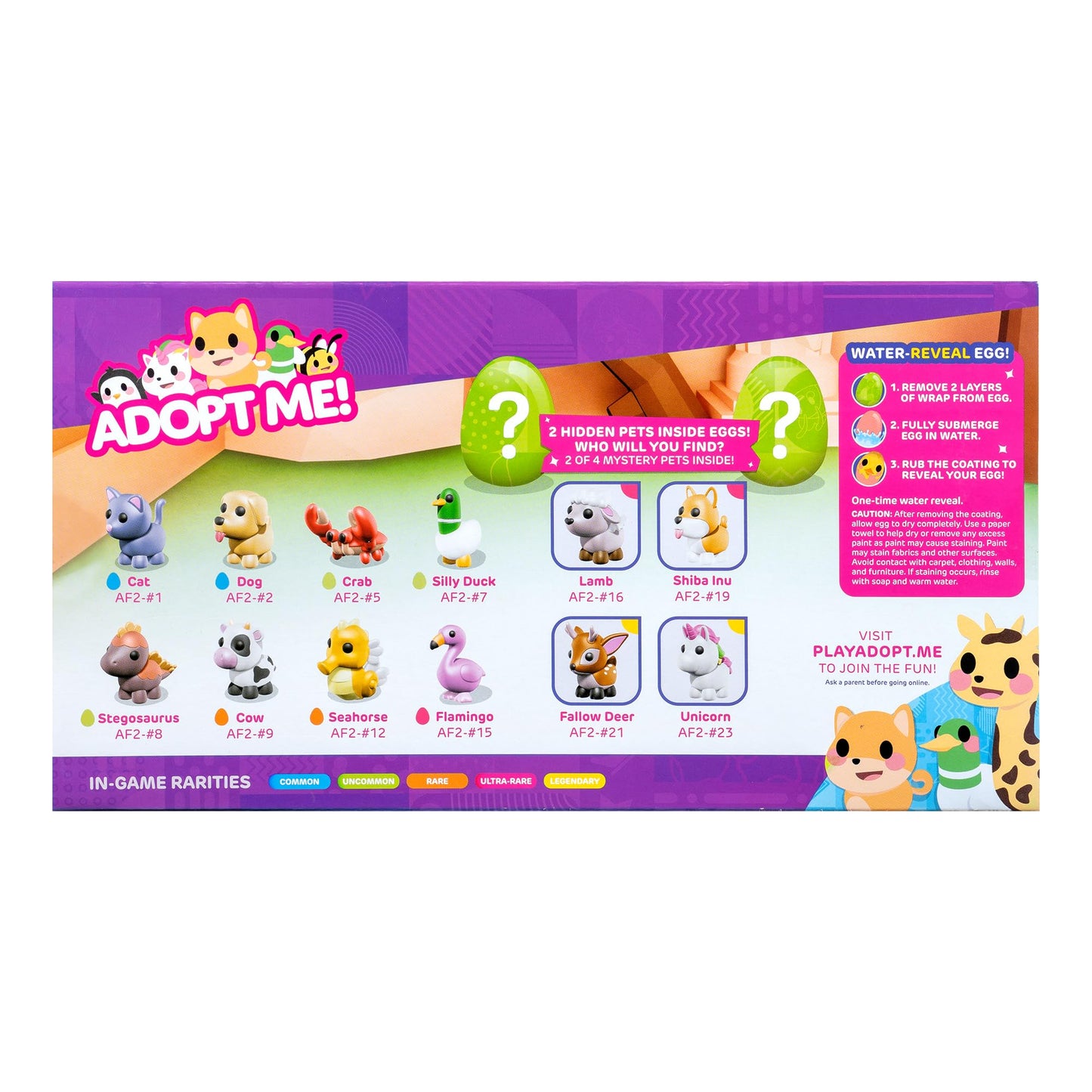 Adopt Me! 10 Pack Mystery Pets - Series 1-10 Pets - Top Online Game - Exclusive Virtual Item Code Included - Fun Collectible Toys for Kids Featuring Your Favorite Pets, Ages 6+