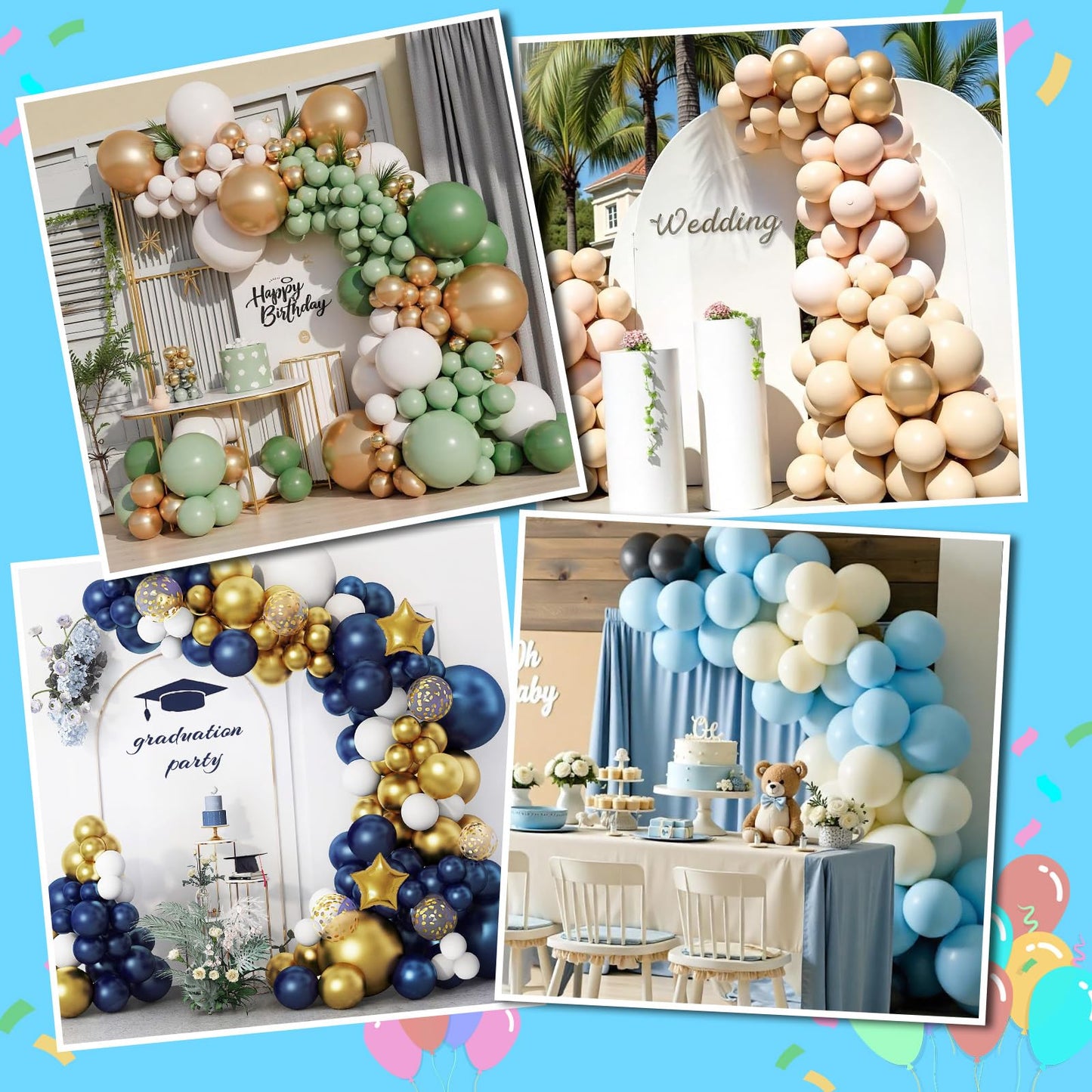 CYAOOI Balloon Arch Kit with Balloon Pump Electric, 8.2FT & 5FT Free Bending Balloon Arch Stand, Half Arch Frame Balloons Column Stand with Water Fill Base for Wedding Baby Shower Birthday Party Decor