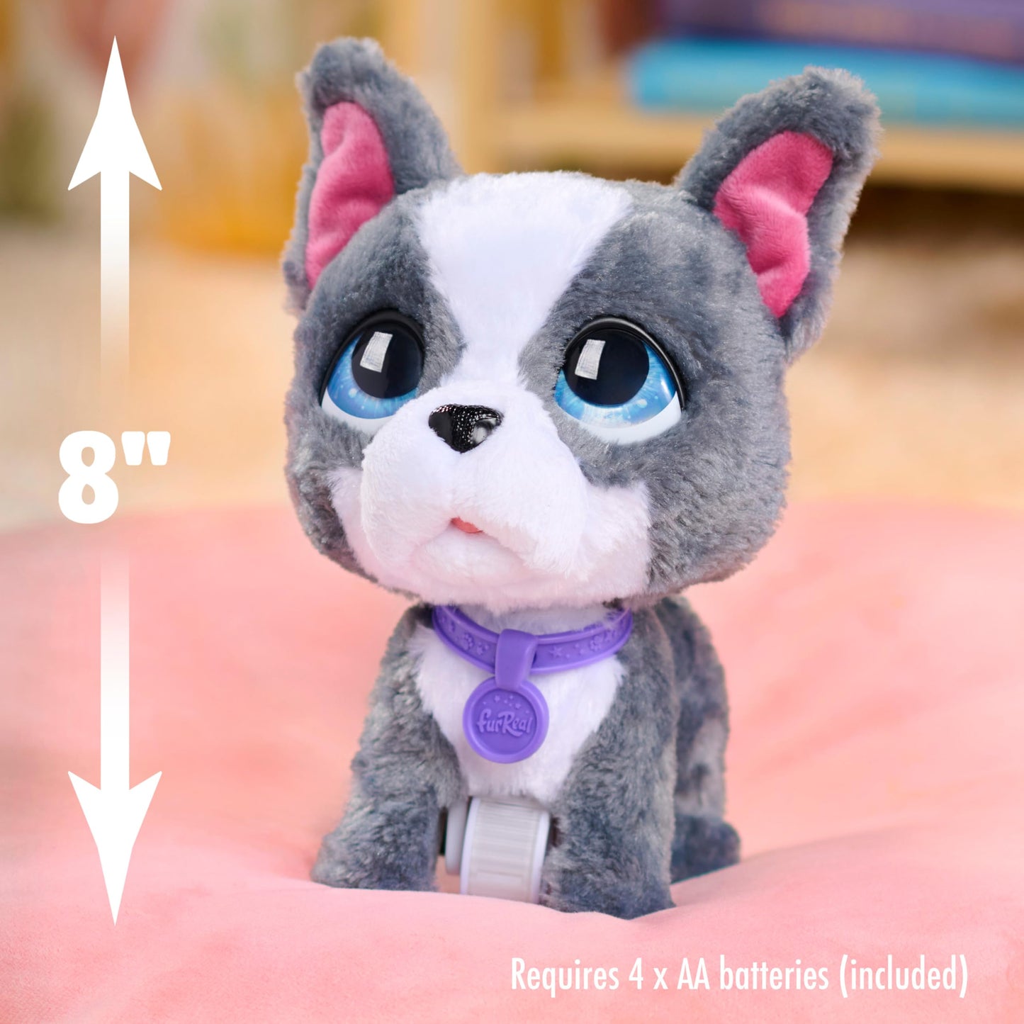 FurReal Walk-a-Lots - French Bulldog, Kids Toys for Ages 4 Up, Gifts and Presents