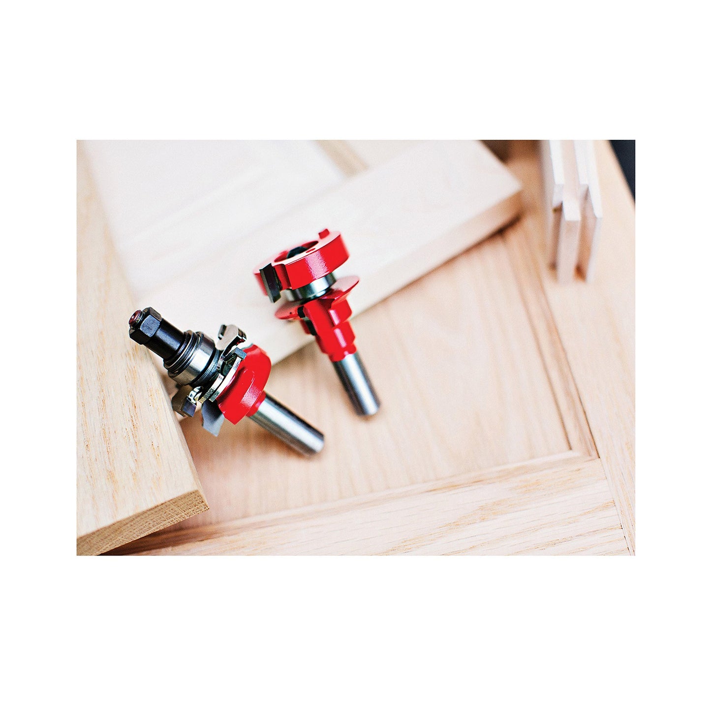 Freud Premier Adjustable Rail & Stile Bit - Ideal for Doors, Windows, Veneered Plywood, Hardwoods & Softwoods - 1-11/16" Diameter, 1/2" Shank - 99-762