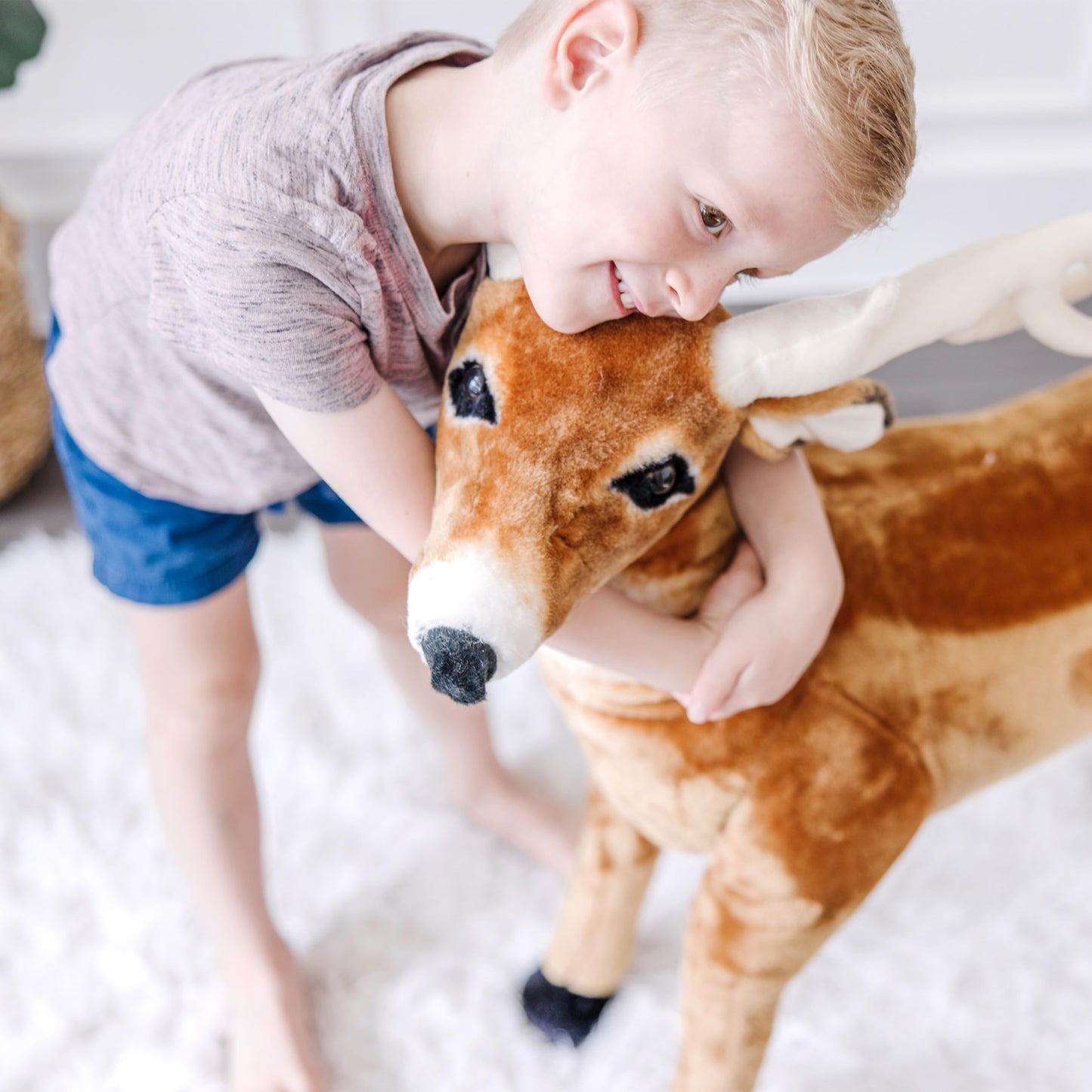 Melissa and Doug Giant Deer - Lifelike Stuffed Animal (Over 3 feet Long)