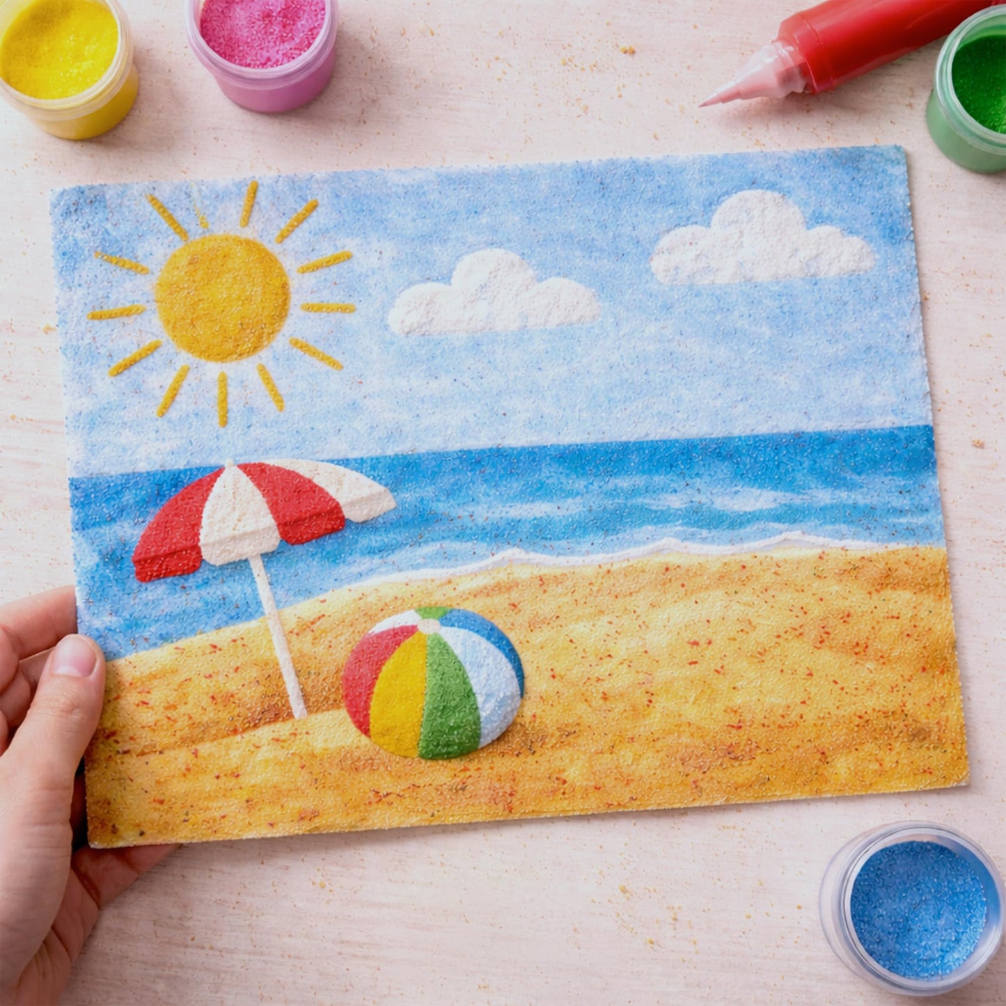 CuteyCo Crafty Sand - 10 Colors: 3 lbs of Vibrant Craft & Play