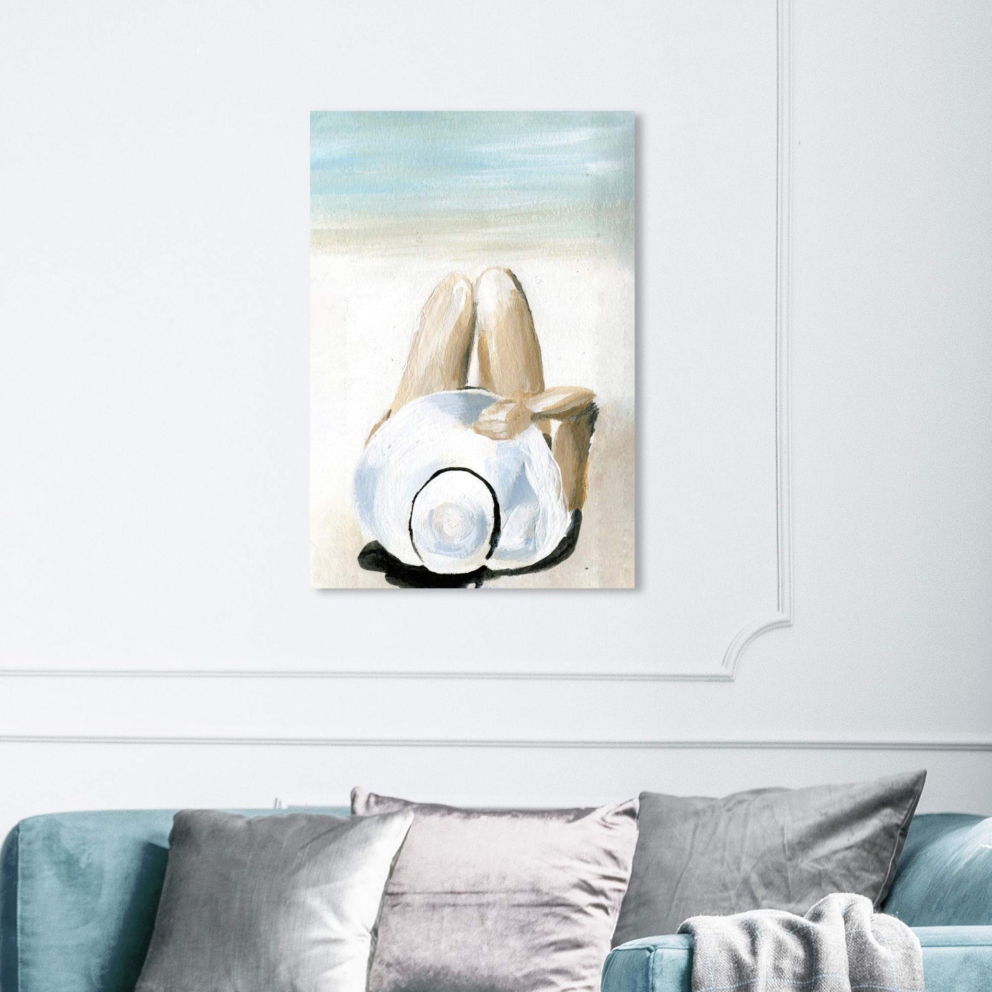 Wynwood Studio Nautical Wall Art Canvas Prints 'Private Island' Coastal Home Décor, 24" x 36", White, Blue