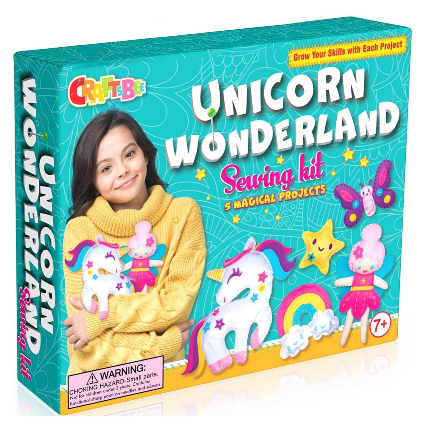 Sewing Kit for Kids - Unicorn Wonderland Learn to Sew Magical Projects - Beginner Sewing Kit for Girls 7 8 9 10 11 12 yrs - Sewing Kits for Kids with Instructions and Sewing Supplies