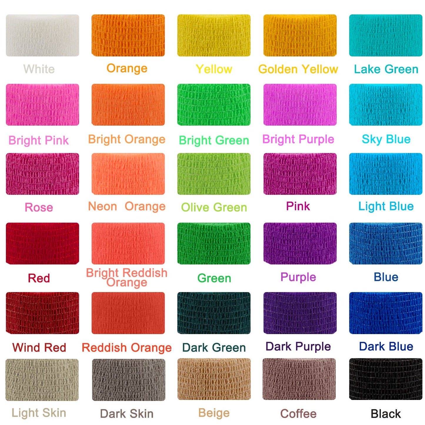 BQTQ 144 Rolls Self Adhesive Bandage Wrap 1 Inch Colorful Self Adherent Wrap Tape Sticky Bandage Athletic Wrap Self Adhesive Wrap for Sports Vet Wrist Ankle Sprains
