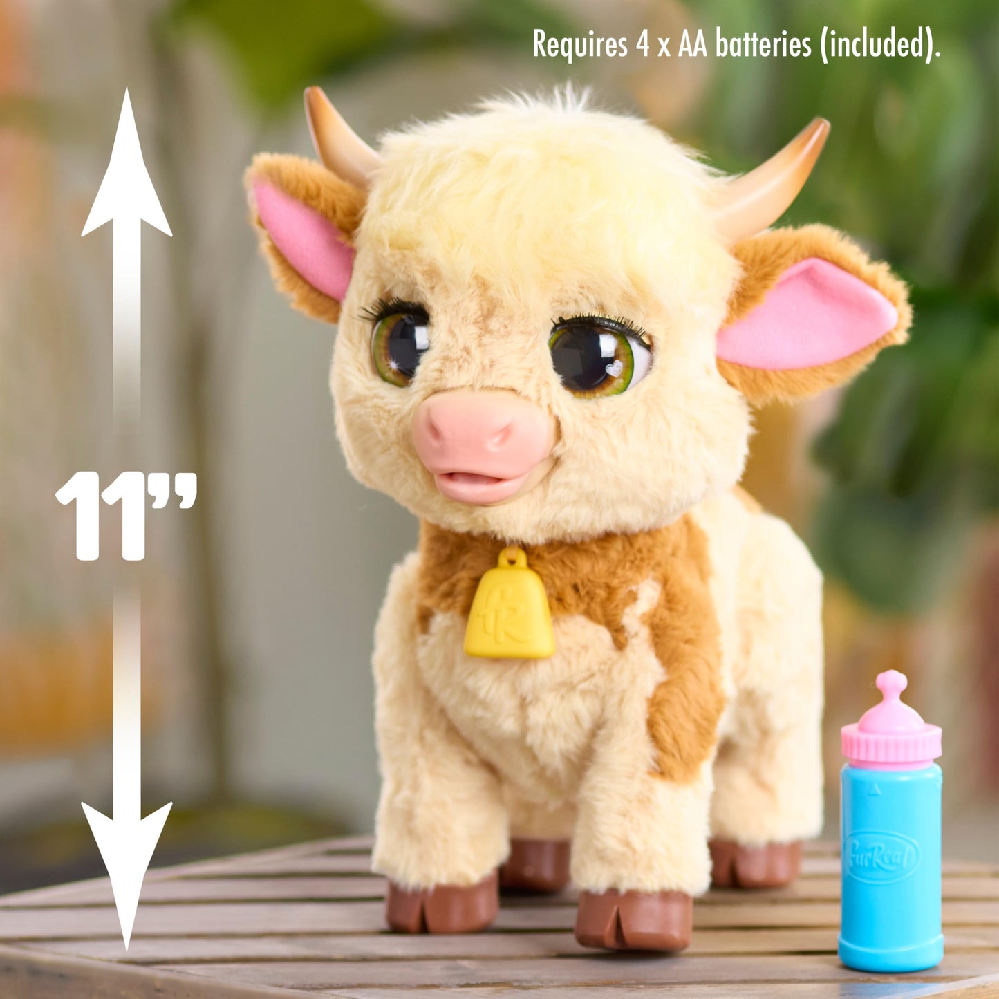 FurReal Maggie The Feed & Follow Cow, Kids Toys for Ages 4 Up, Gifts and Presents