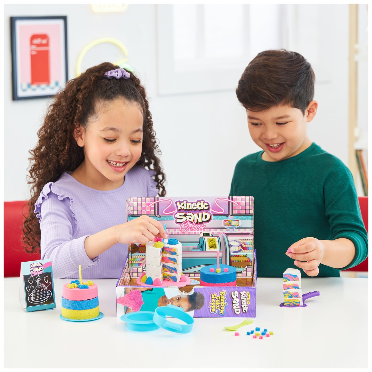 Kinetic Sand, Rainbow Cake Shoppe Playset