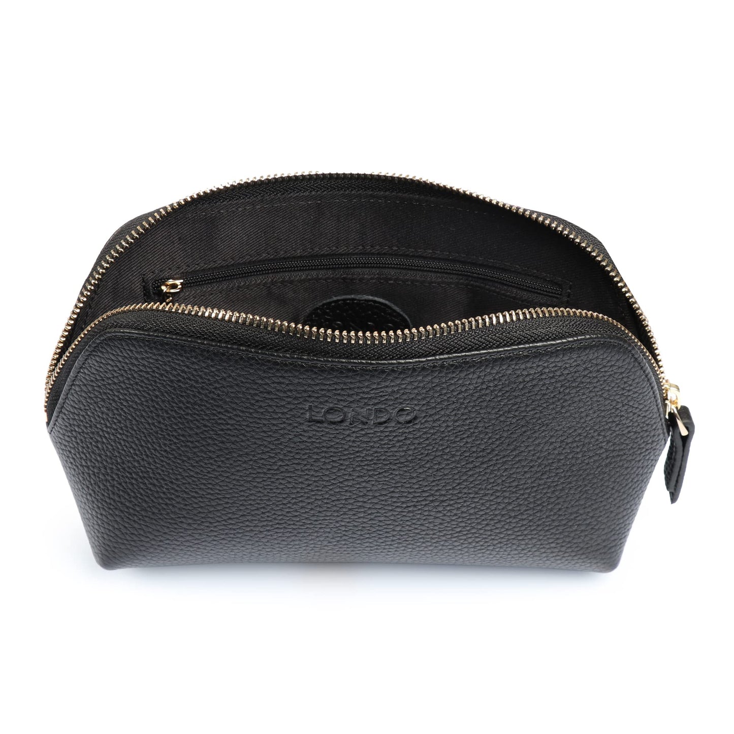 Londo Genuine Leather Makeup Bag – Cosmetic Pouch, Travel Organizer, Toiletry Clutch for Women, Stylish & Durable Storage for Essentials