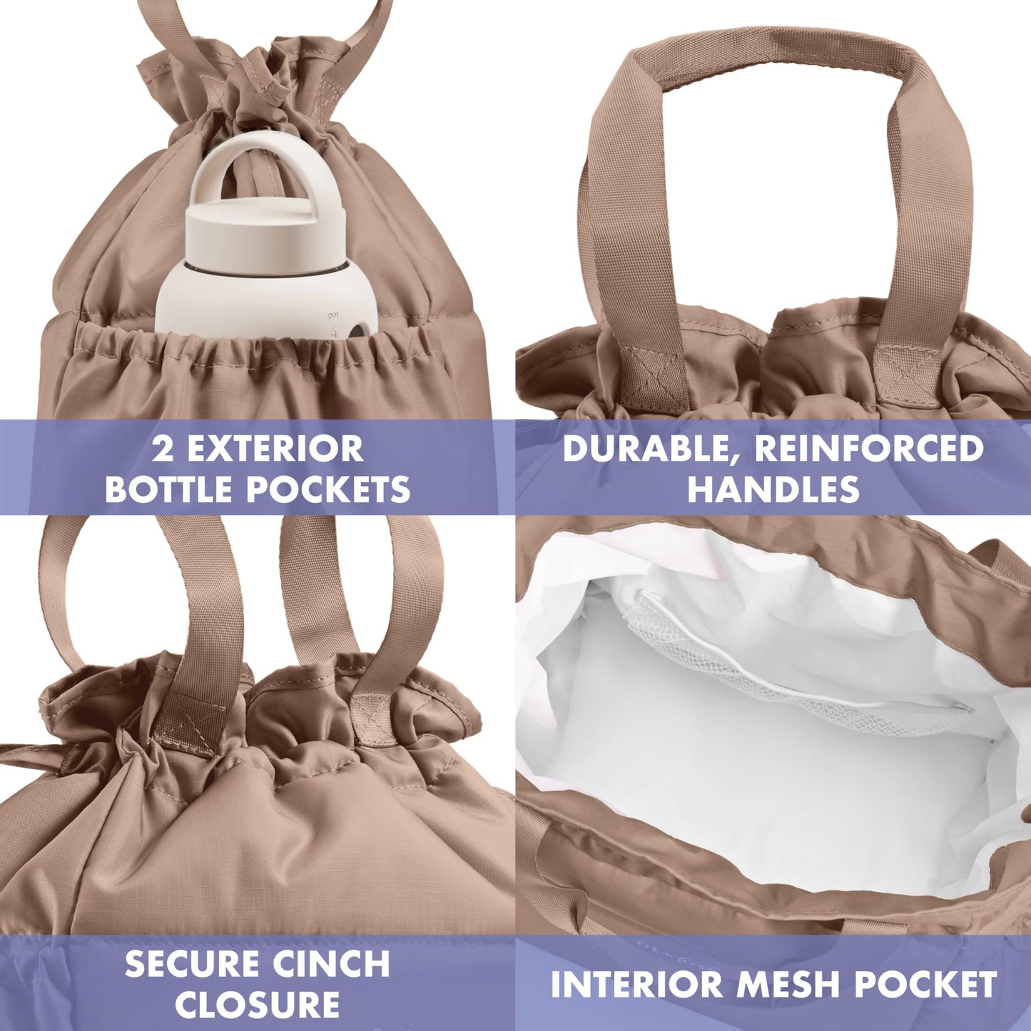 Fit & Fresh Cromwell Cinch Lunch Bag for Women | Insulated Lunch Box with Containers