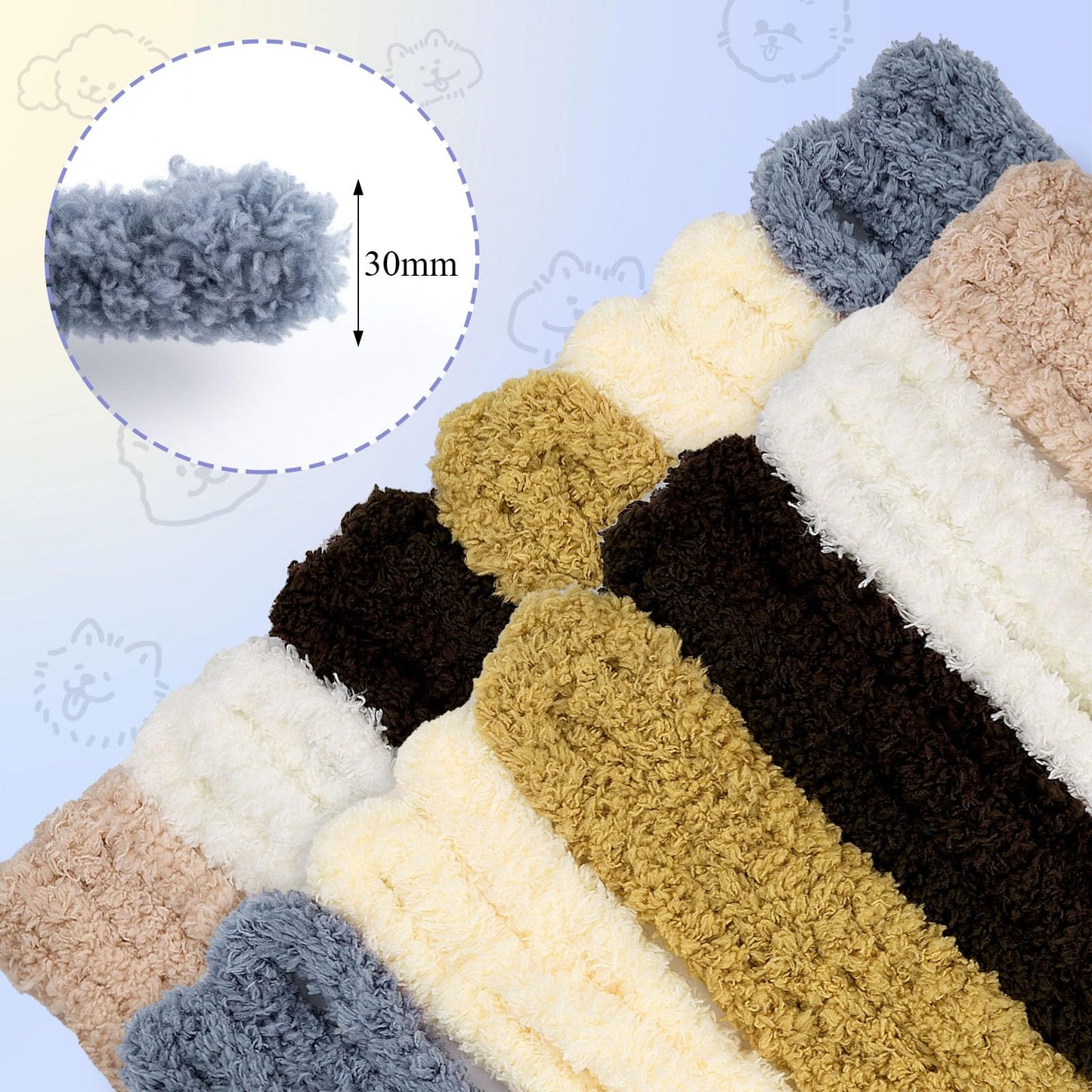 Aemygo 40 Inch Extra Thick Pipe Cleaners, 24 Pcs Jumbo Fur Chenille Stems Pipe Cleaner, Long Fluffy Coral Fleece Craft Supplies for DIY Projects & Crafts Decorations