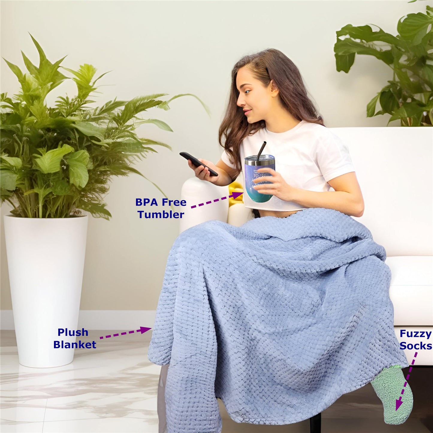 18 pcs Get well Soon Gift for Women,Care Package for Women, Relaxing Spa Gifts Set with Blanket, Unique Birthday and Mothers Day Gifts for Mom, Sister, Wife, Best Friend and Loved Ones