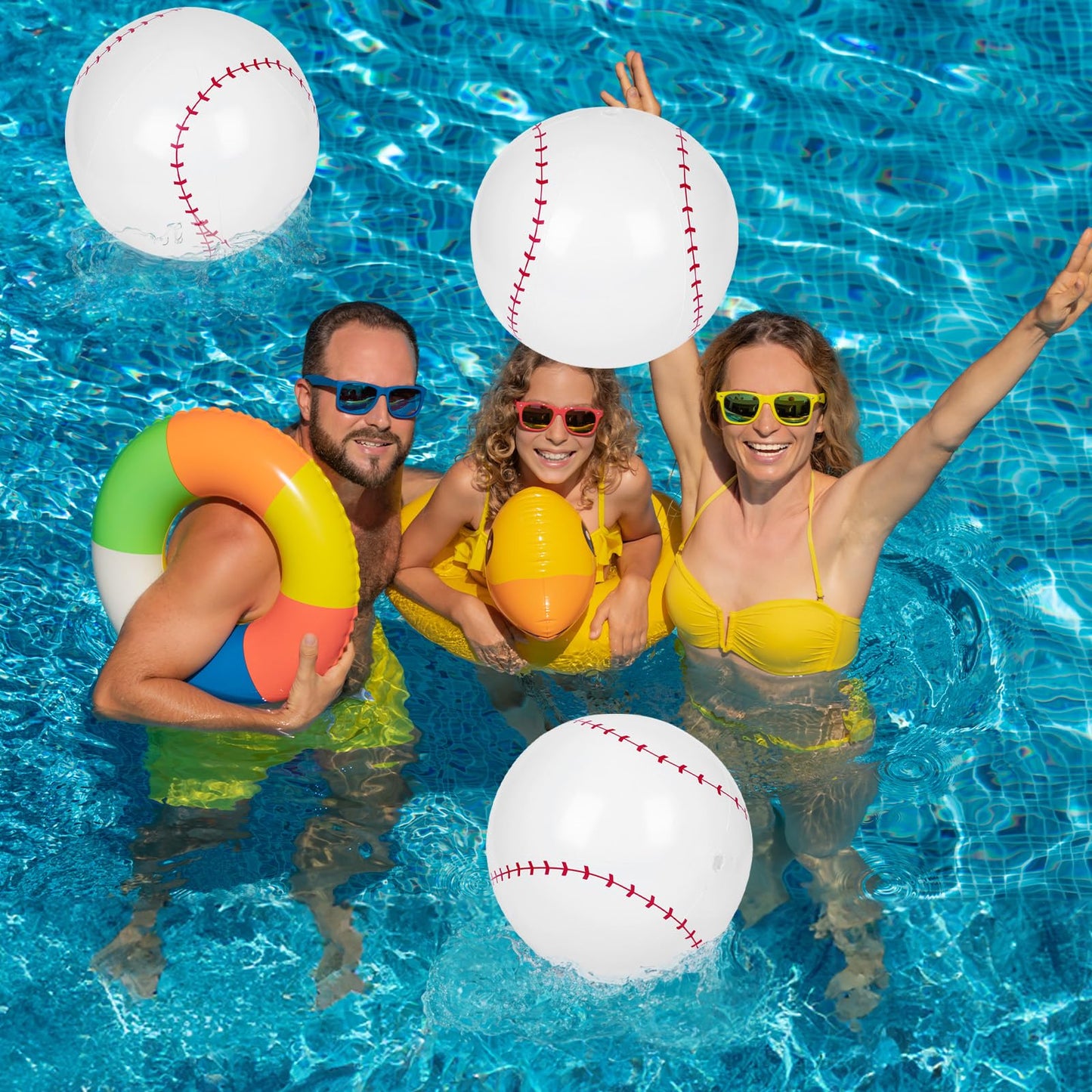 Mototo 60 PCS Beach Balls (Baseball)