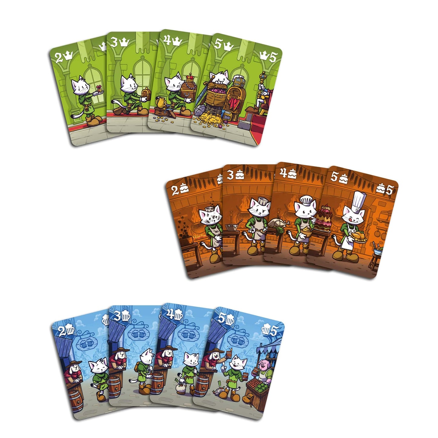Blue Cocker: Medieval Academy (Second Edition) - Card Drafting, Strategy Board Game, Chivalry, Tournaments & Adventure, Ages 8+, 1-5 Players, 30 Min