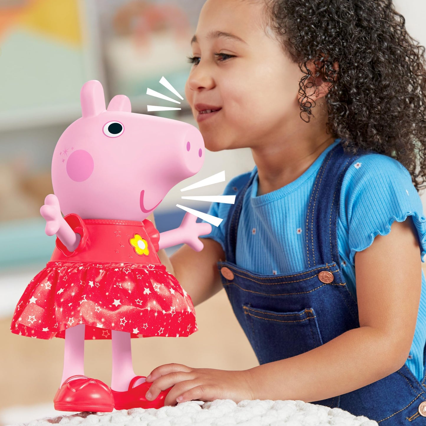 Peppa Pig Peppa’s Muddy Puddles Party Singing and Dancing Doll, Interactive Electronic Preschool Toys for 3 Year Old Girls and Boys and Up