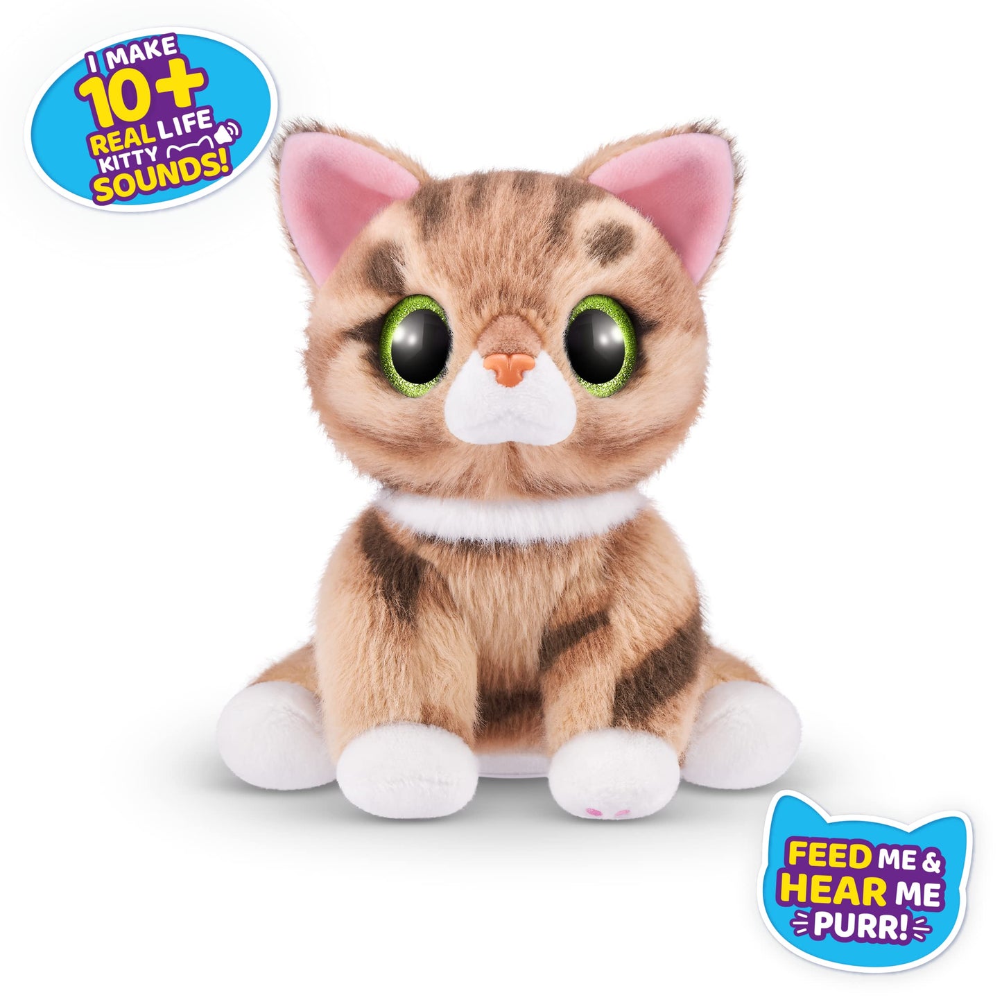 Pets Alive Smitten Kittens Surprise (Tabby Cat Ginger) by ZURU Nurture Play Soft Toy Unboxing Adopt Interactive 10 Sounds