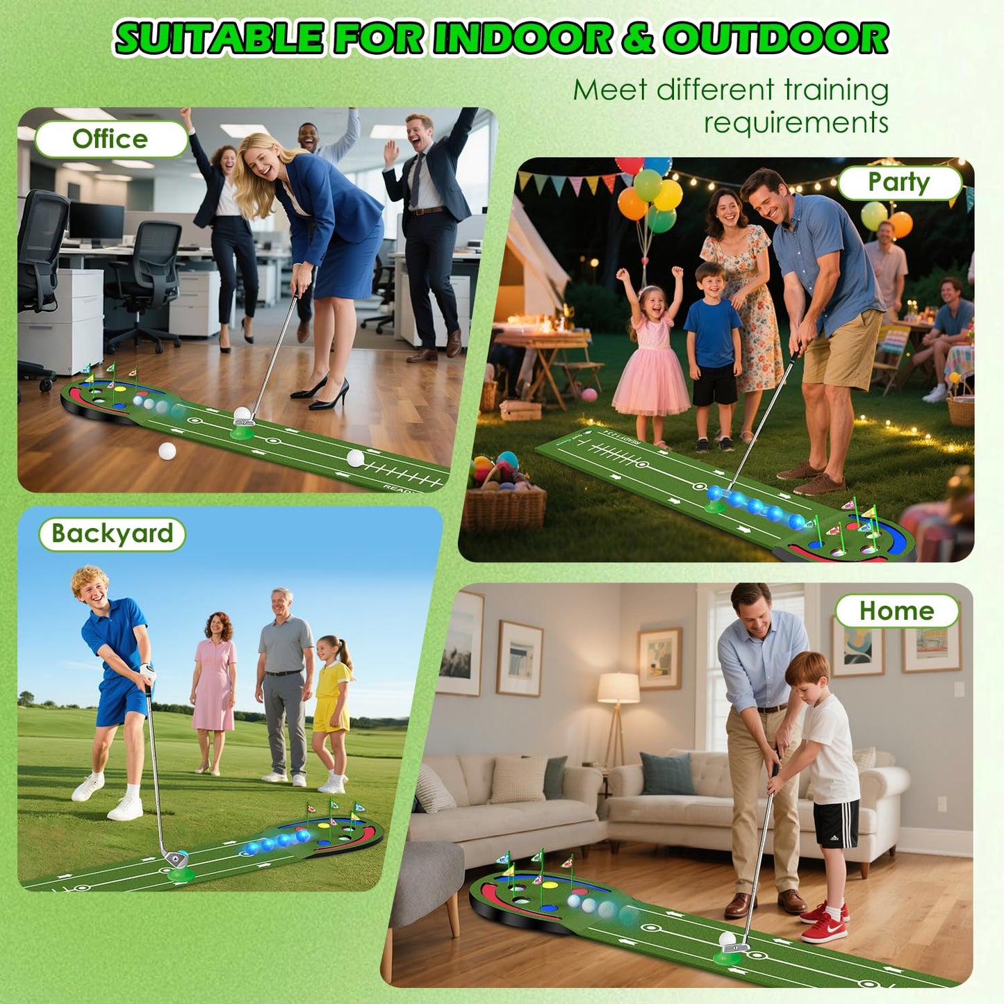 VATOS Golf Putting Mats Practice Indoor
