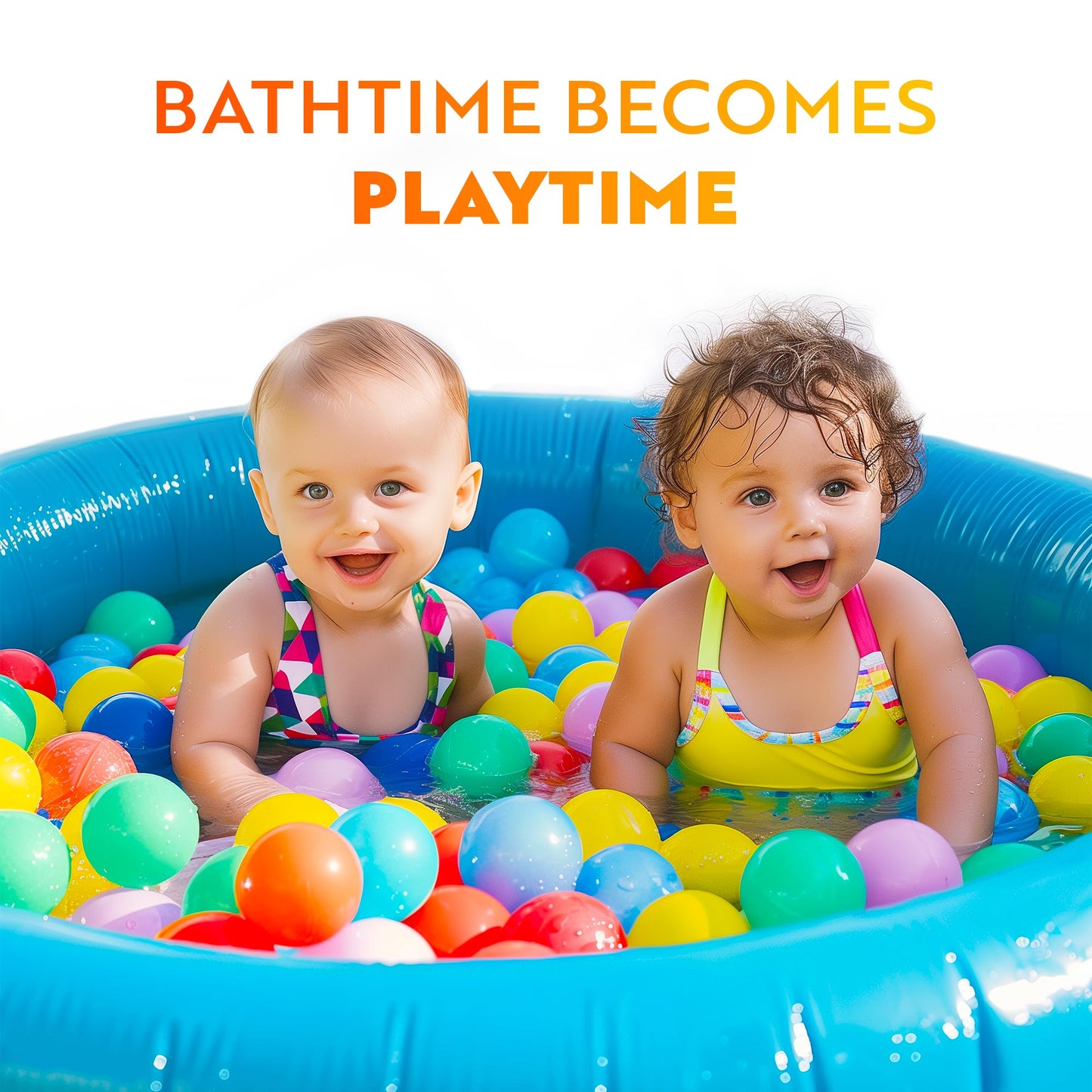 Playz Soft Plastic Mini Ball Pit Balls 500 Count - w/ 8 Vibrant Colors - Crush Proof, No Sharp Edges, Non Toxic, Phthalate & BPA Free for Baby Toddler Ball Pit, Play Tents & Tunnels Indoor & Outdoor
